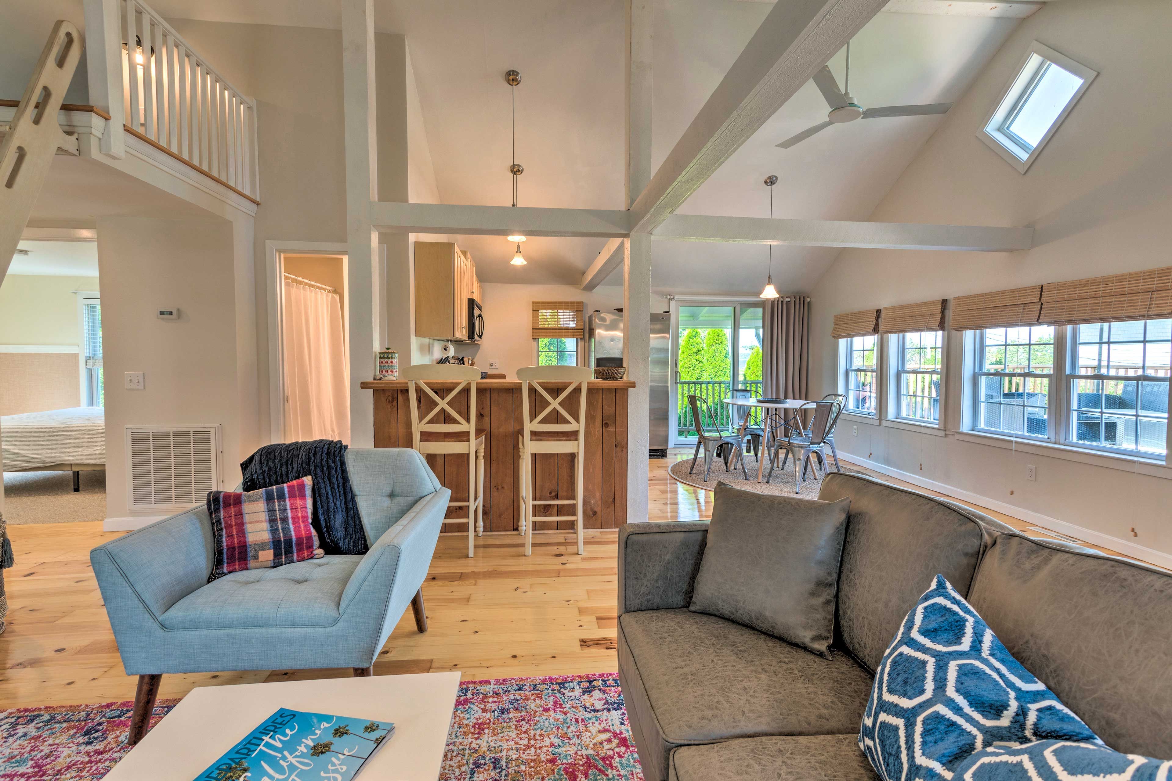 Natural light pours through the windows.