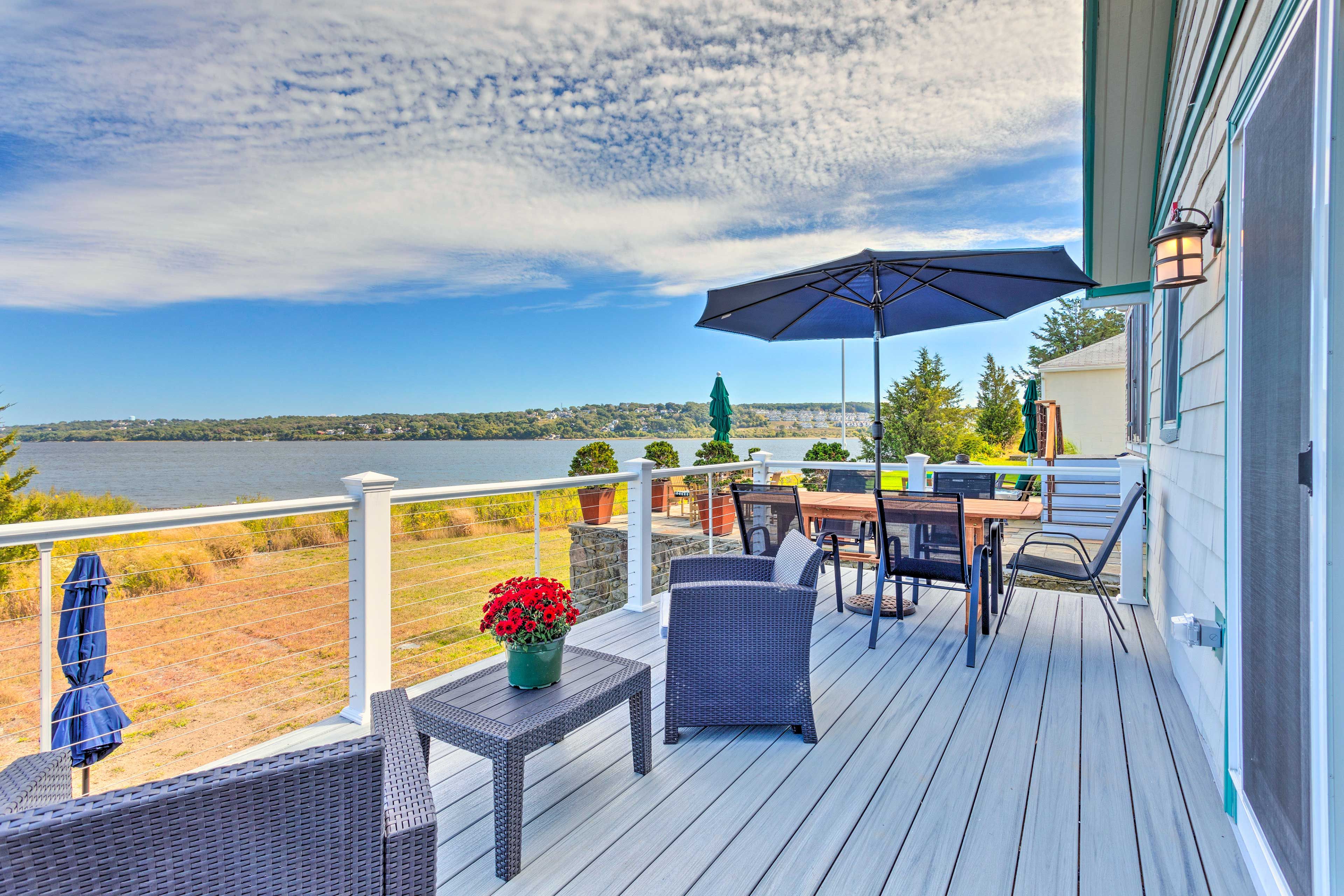 Private Deck | Outdoor Dining Table | Bay Views