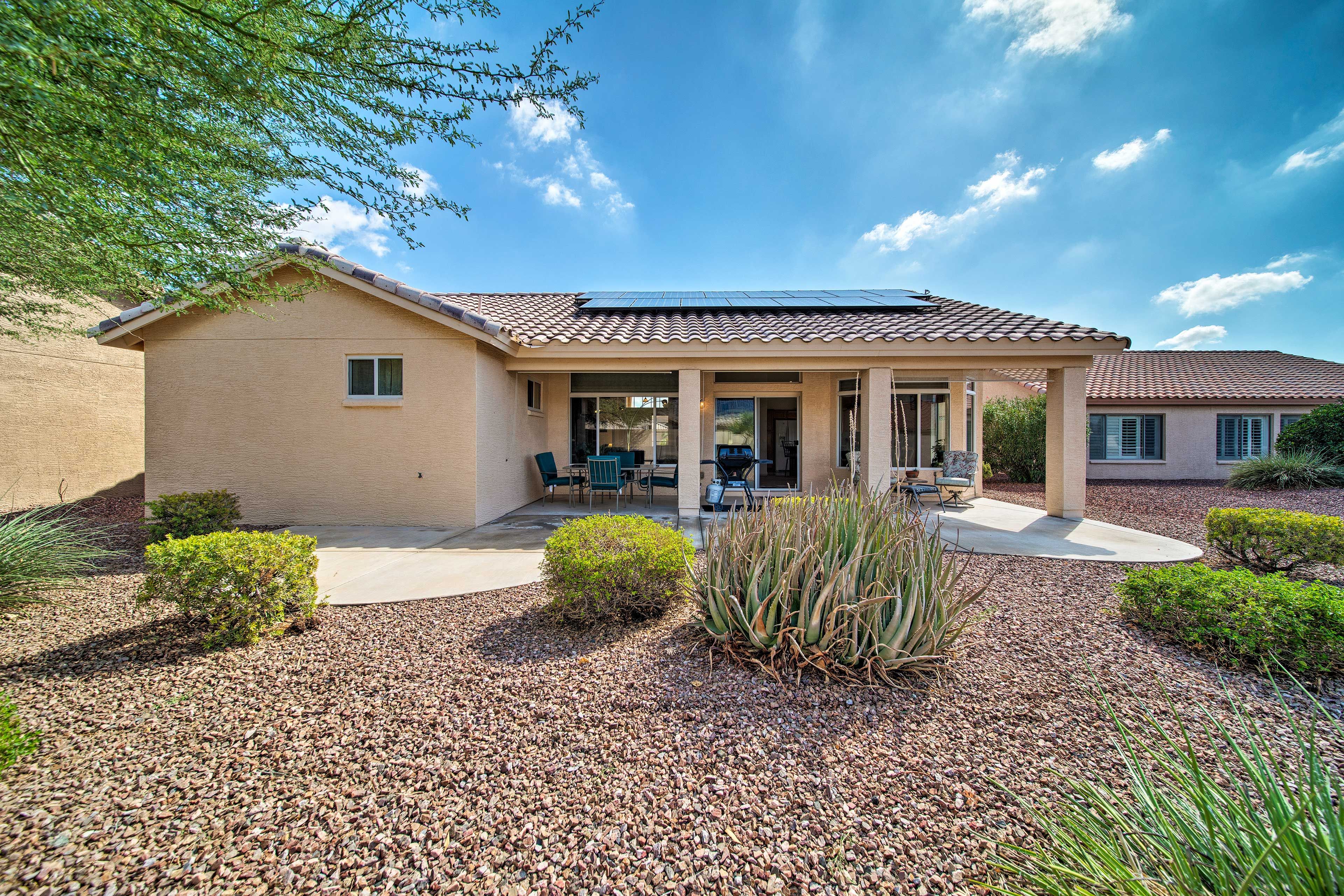 This vacation rental has 2 bedrooms, 2 bathrooms, and sleeps 4 guests.