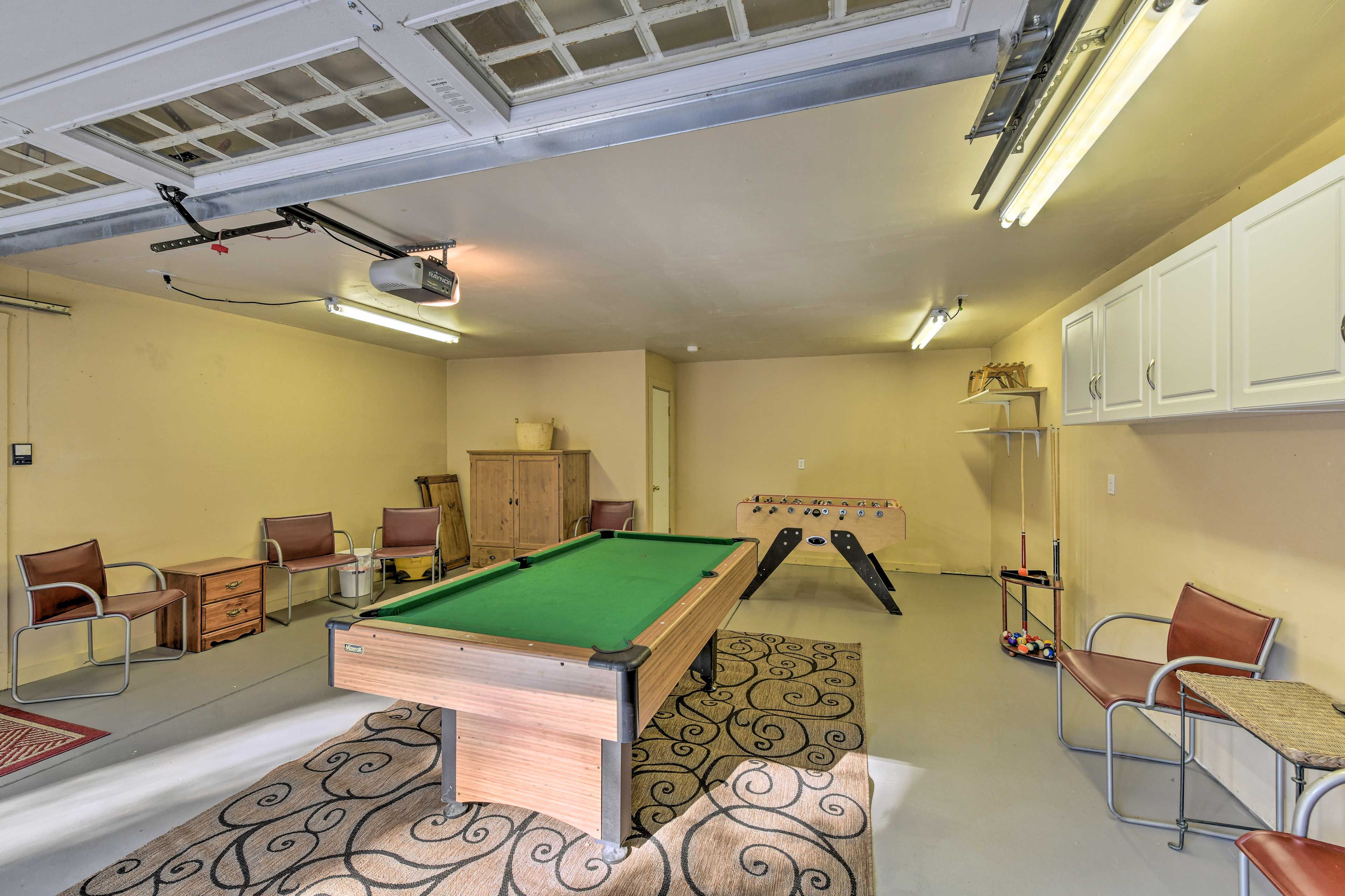 Game Room | Pool Table | Foosball Table