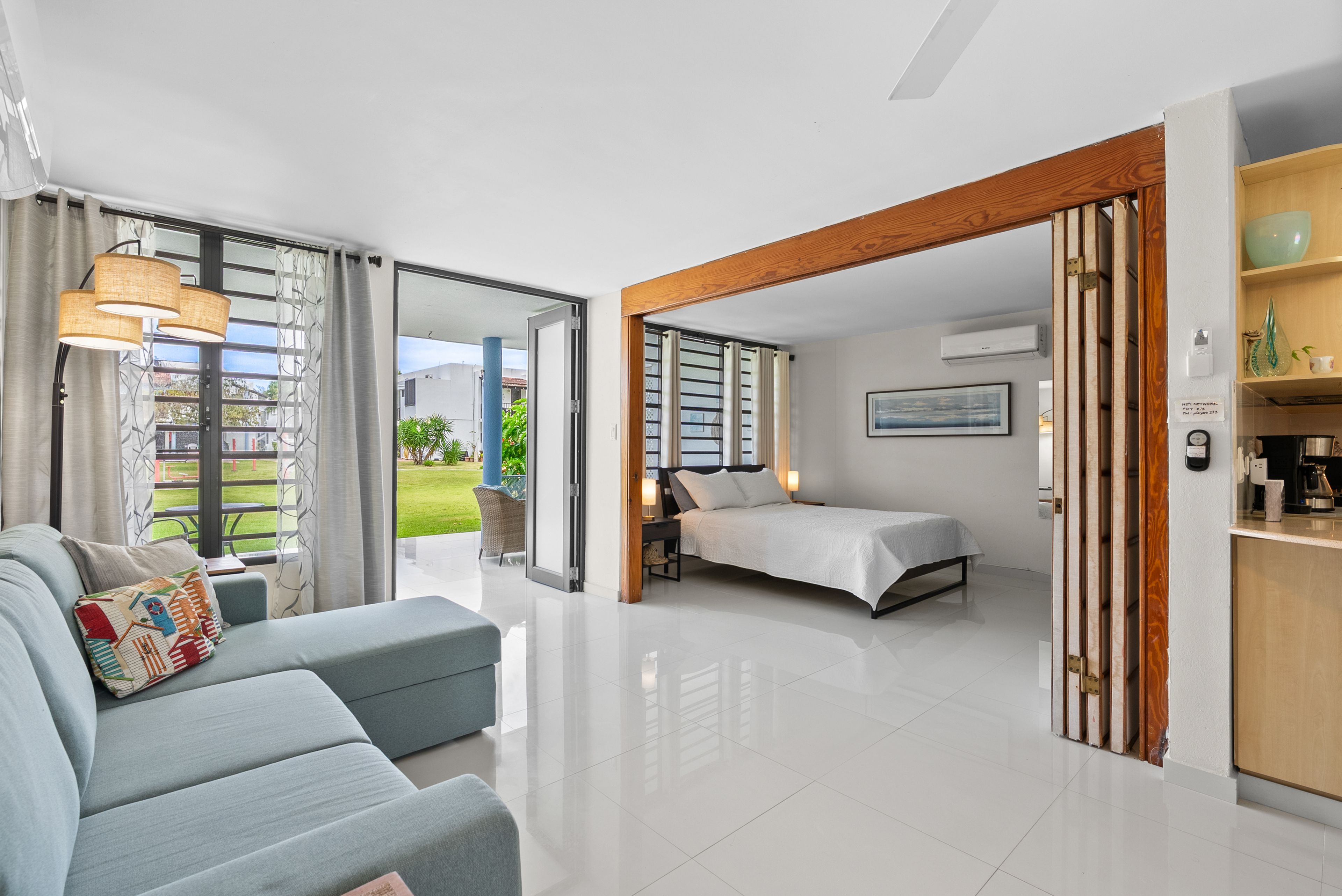 Living Room | Queen Sleeper Sofa | Free WiFi | Central A/C & Heating