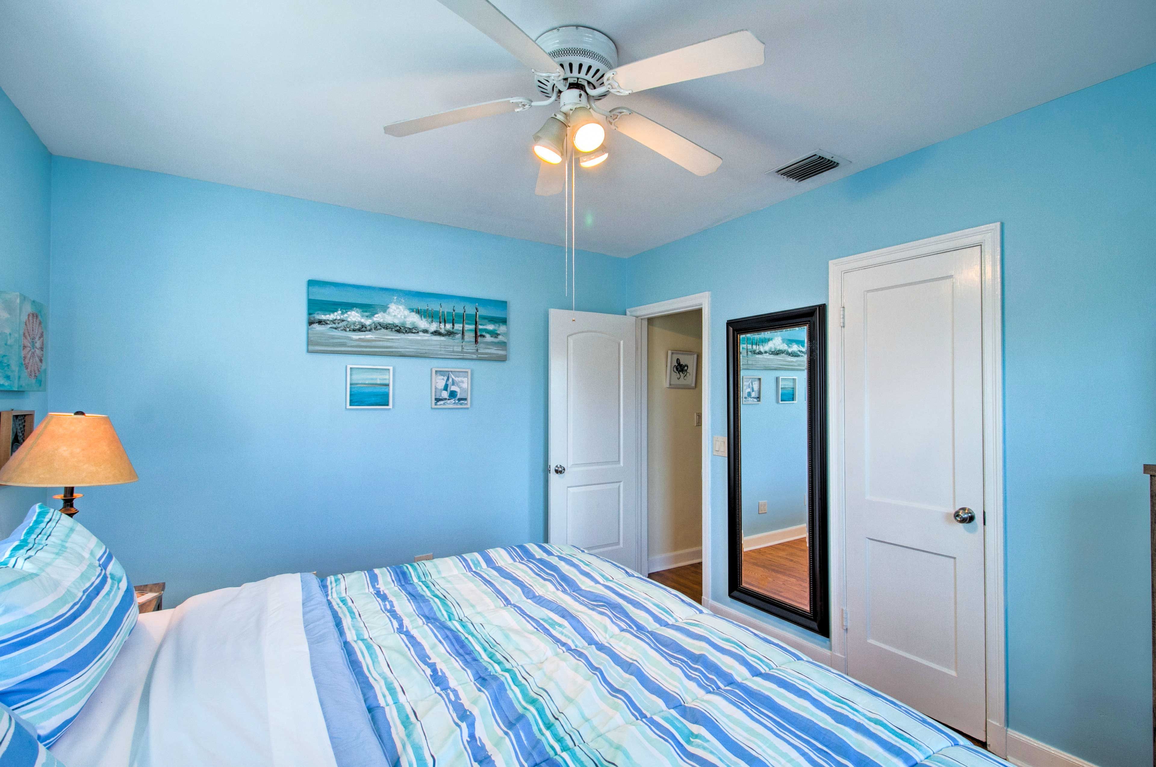Wake up rejuvenated and ready for a day on the beach.