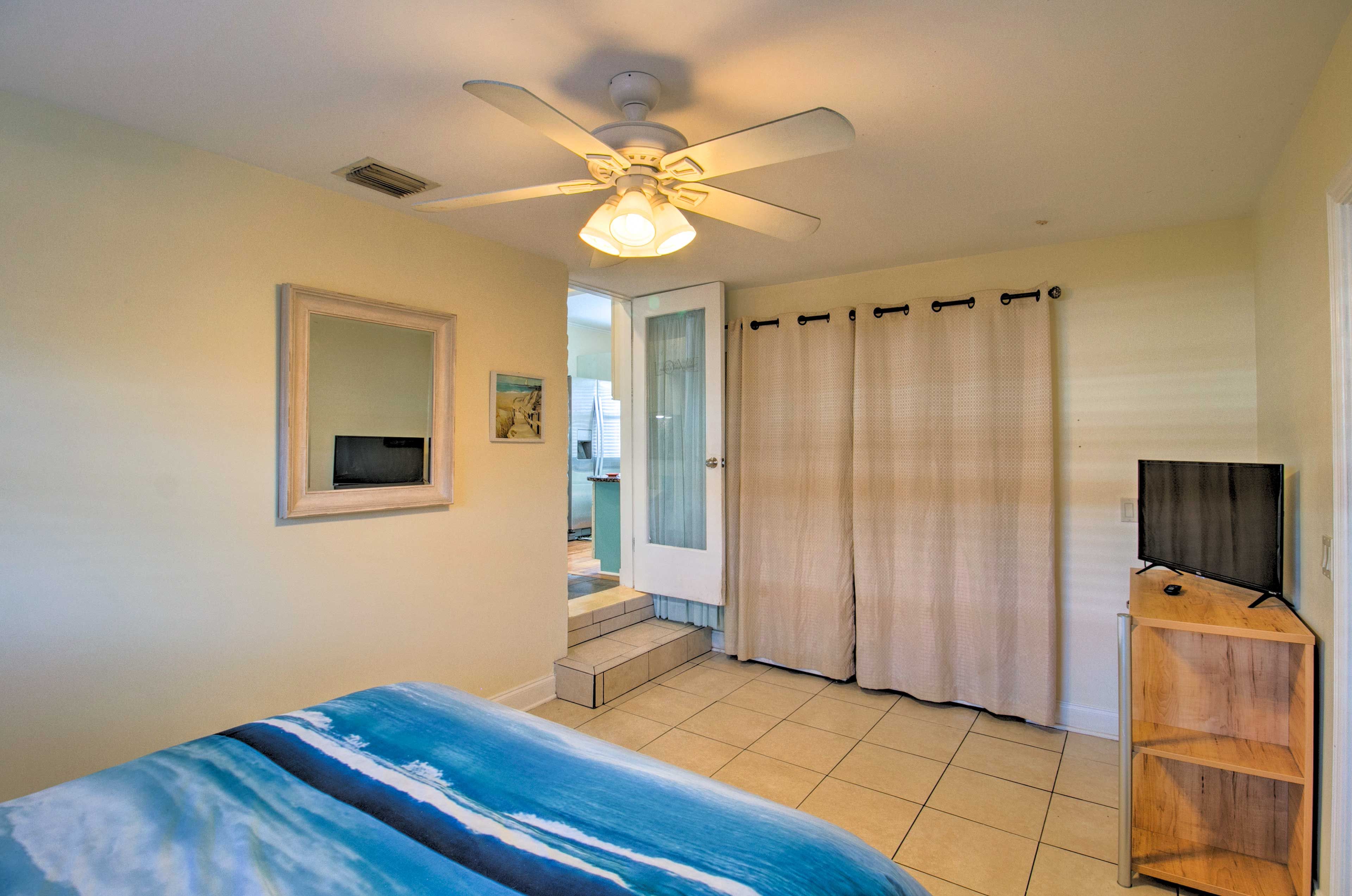 Close the blinds to have a restful sleep.