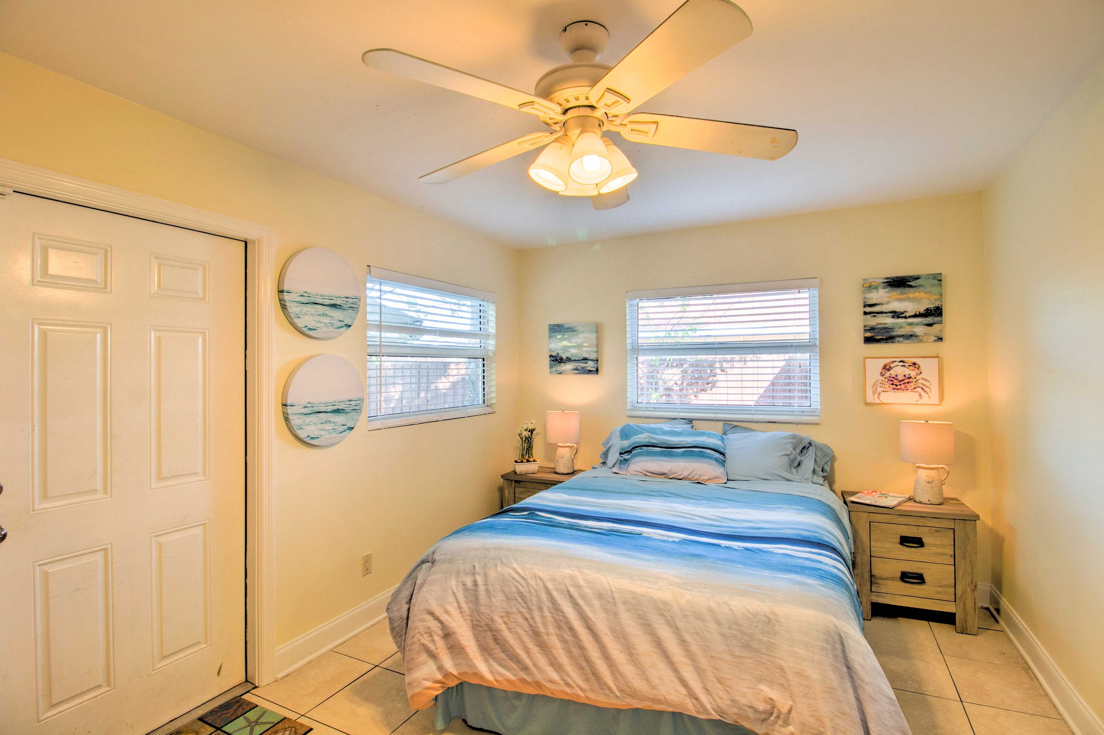 Use your private entrance to step out on to the patio.