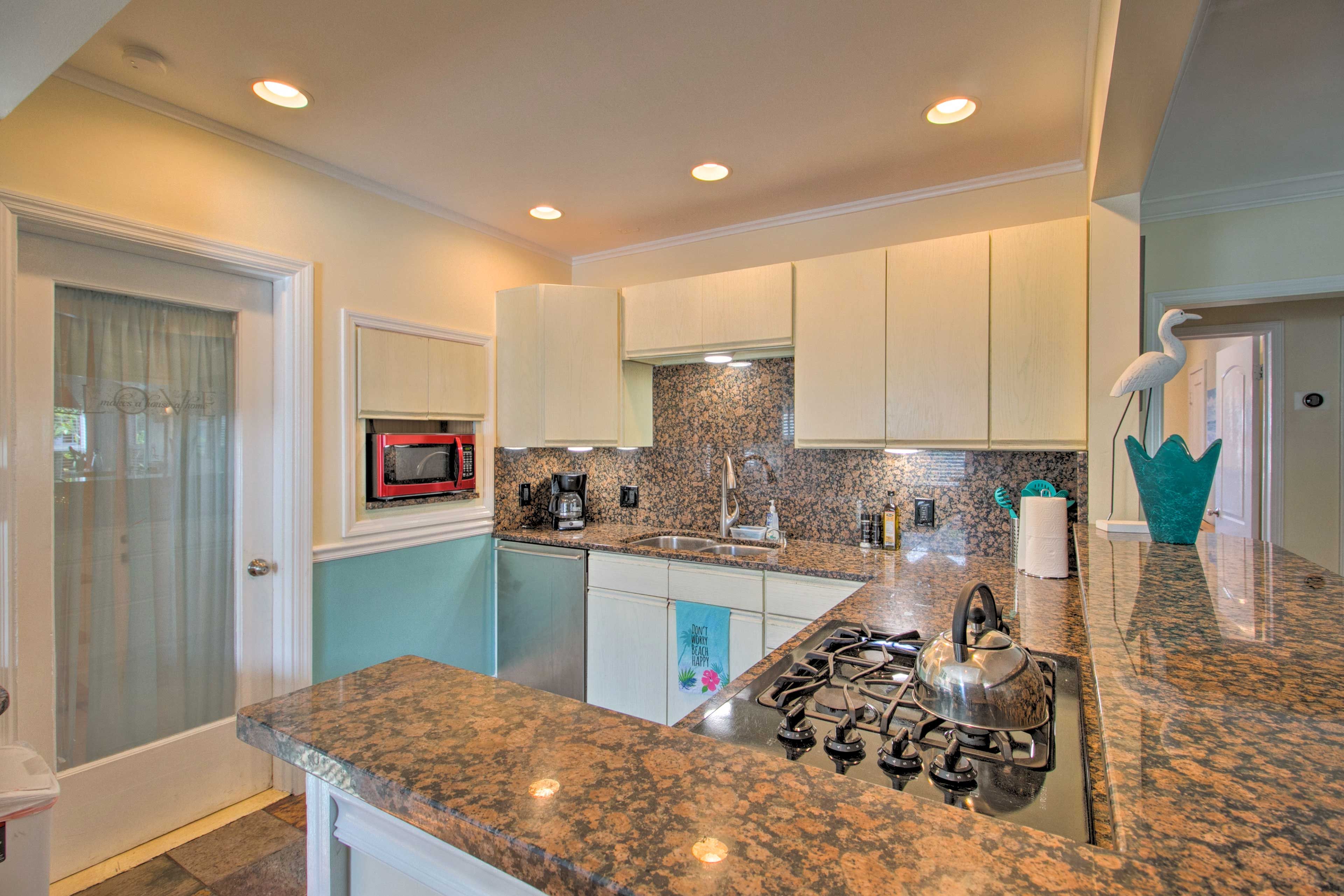 Make all of your meals in the fully equipped kitchen.