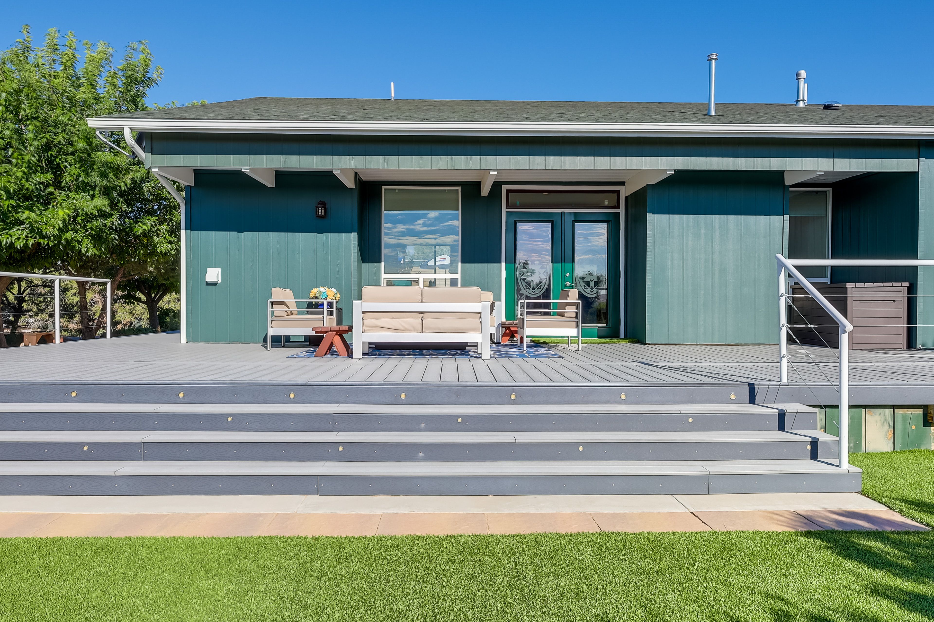 Furnished Deck | Fire Pit Table | Lounge Area | Views