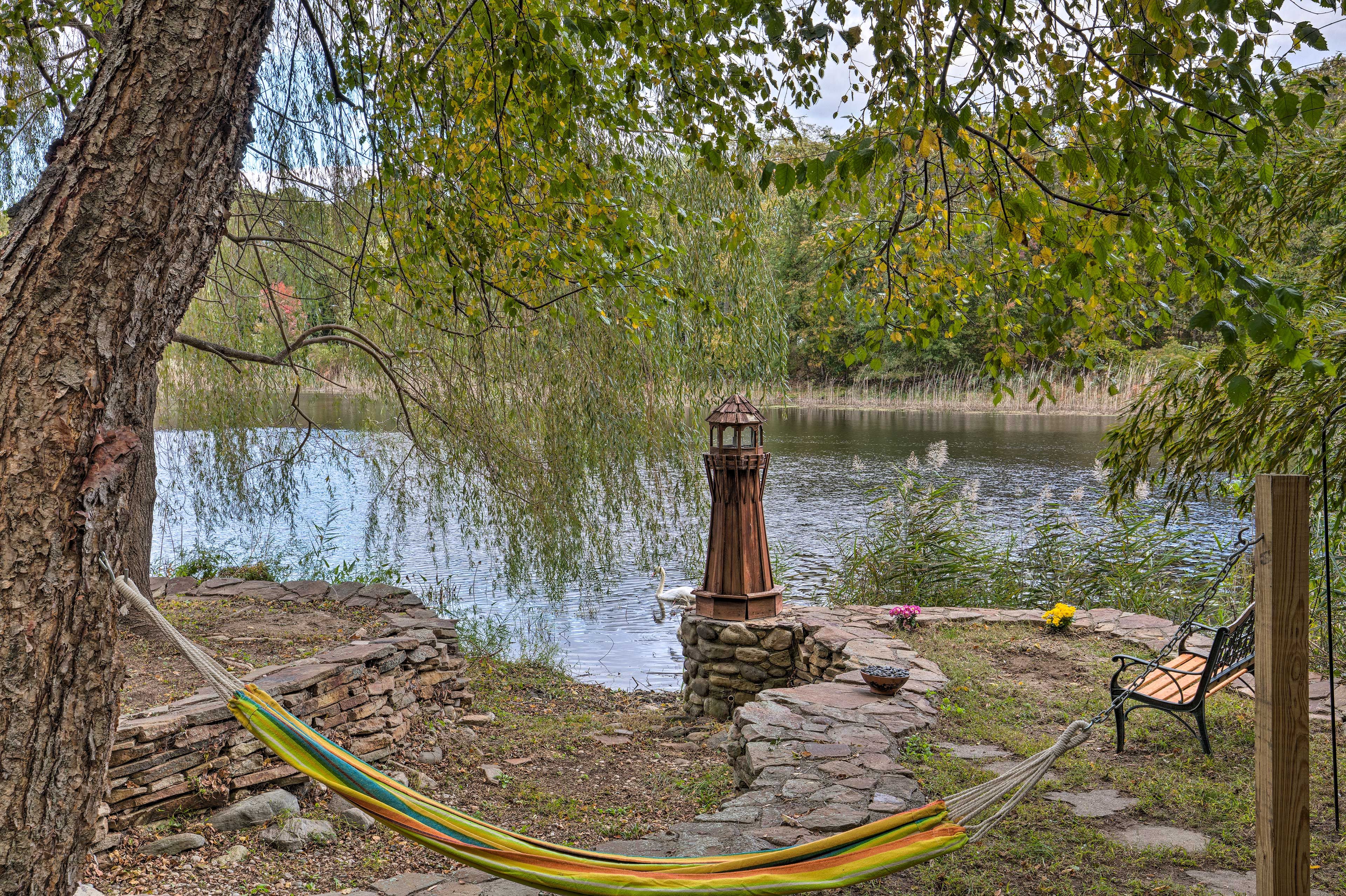 Lay in the hammock on lazy afternoons.