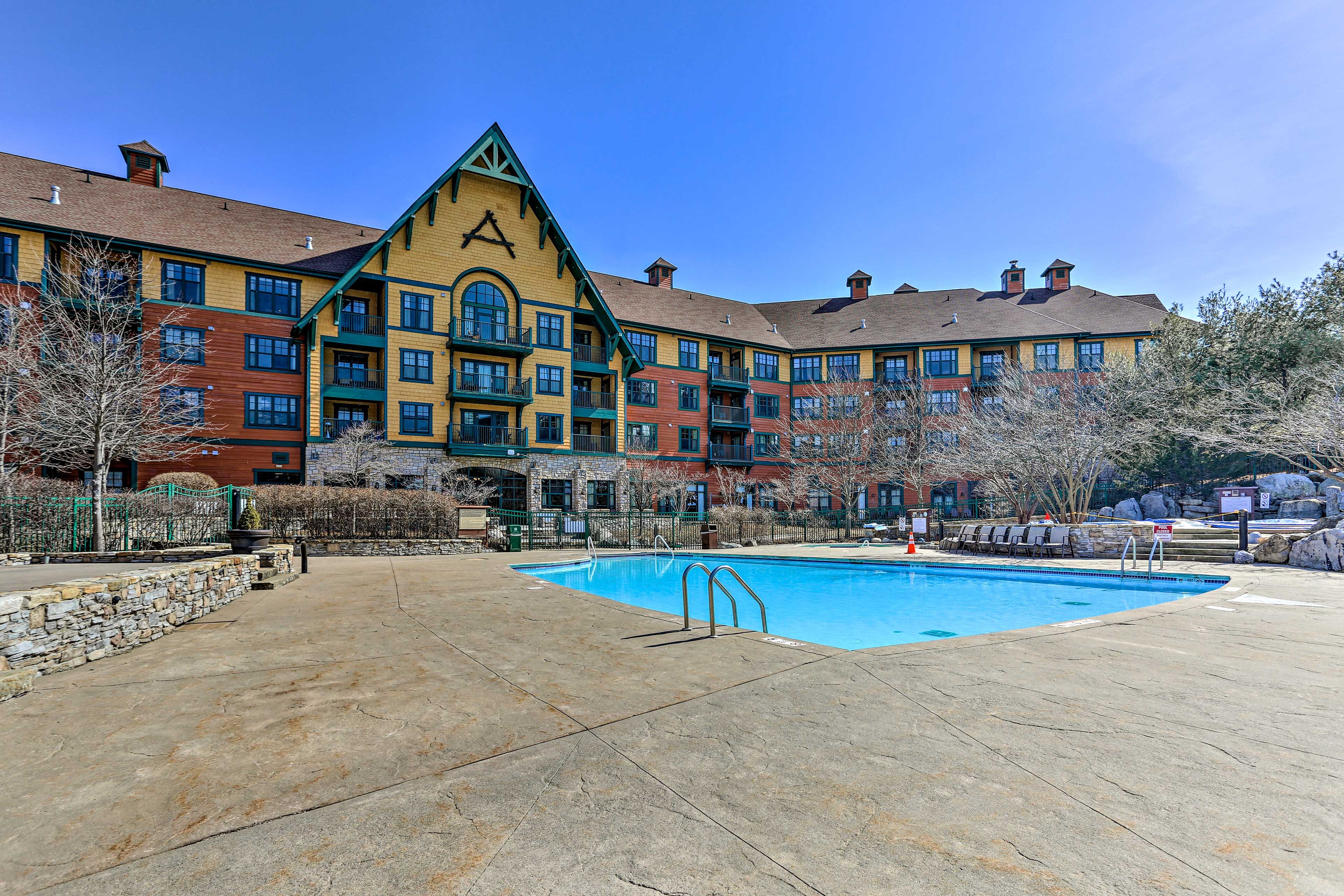 Make a splash in the community pool.
