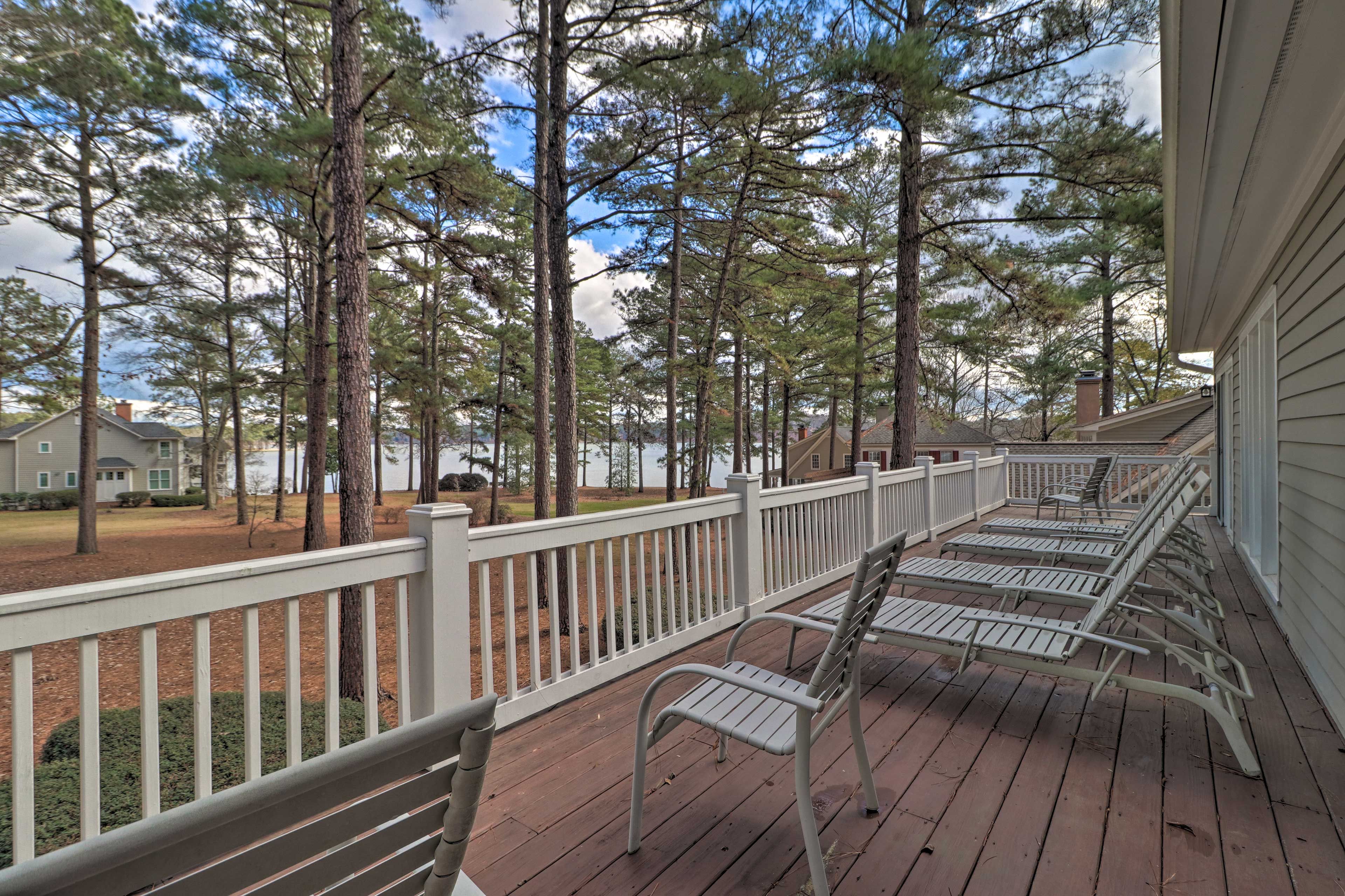 Enjoy the lake view from the deck!