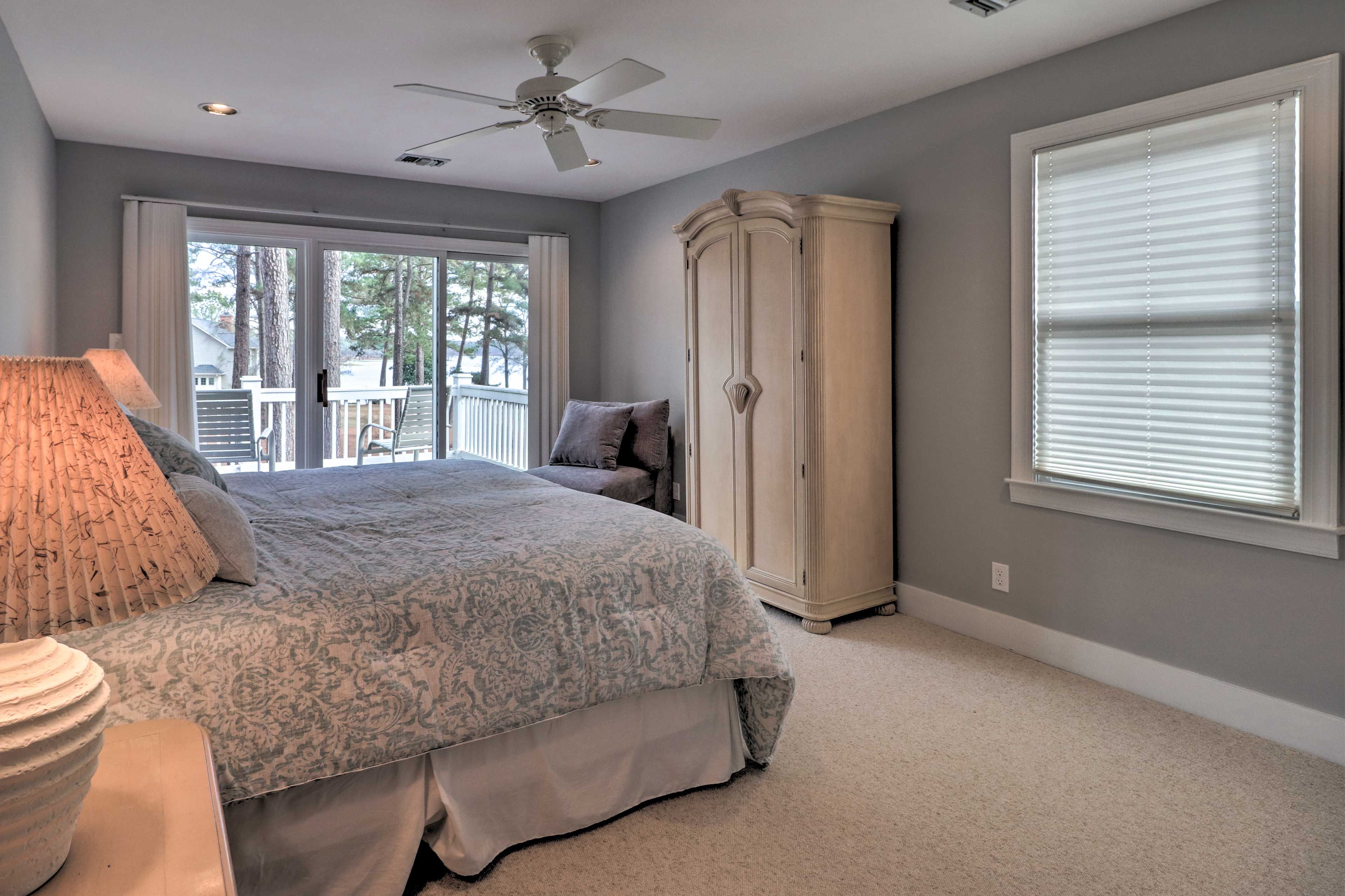 The second bedroom offers a king bed.