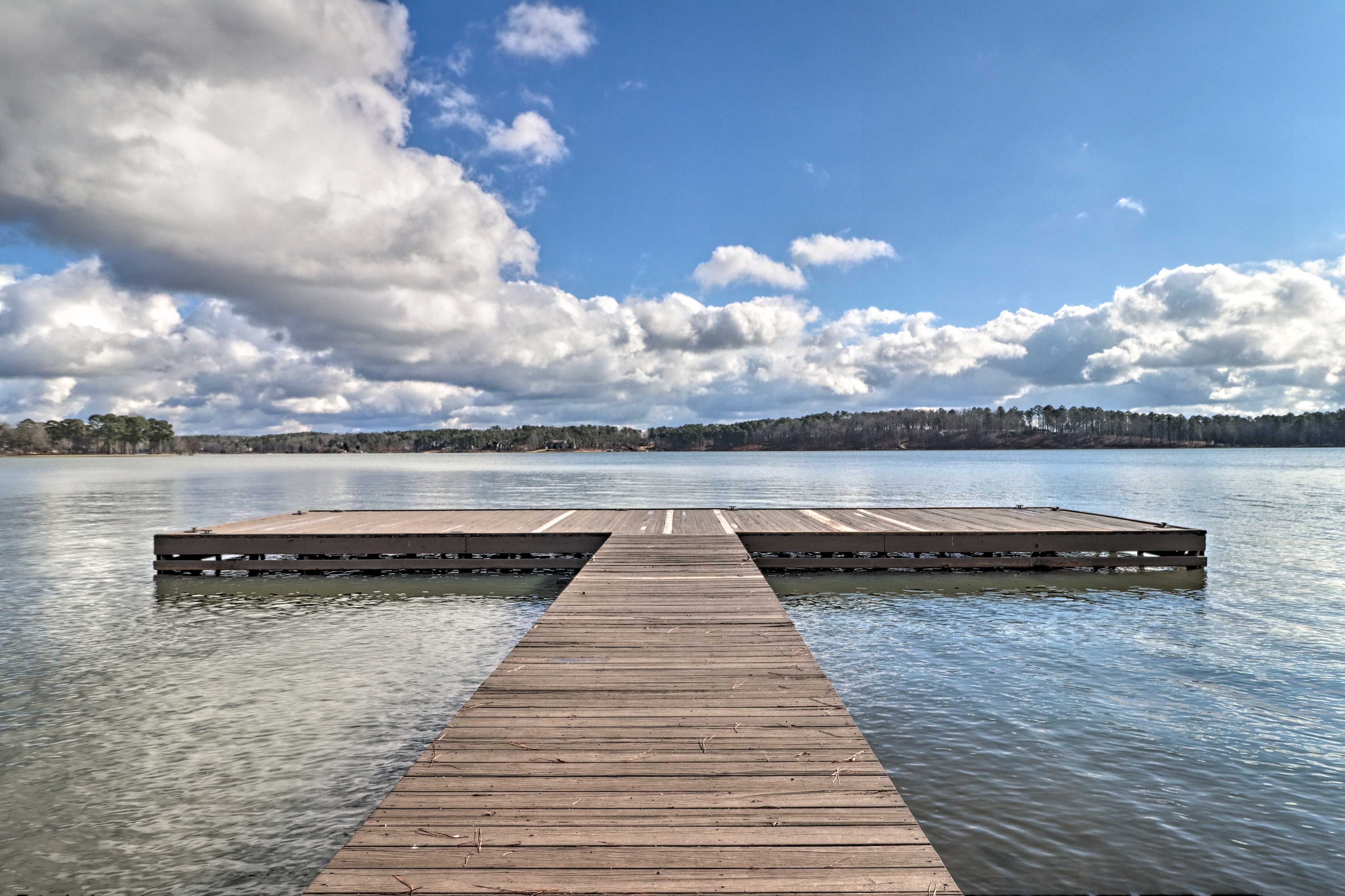 You'll have access to the community dock.