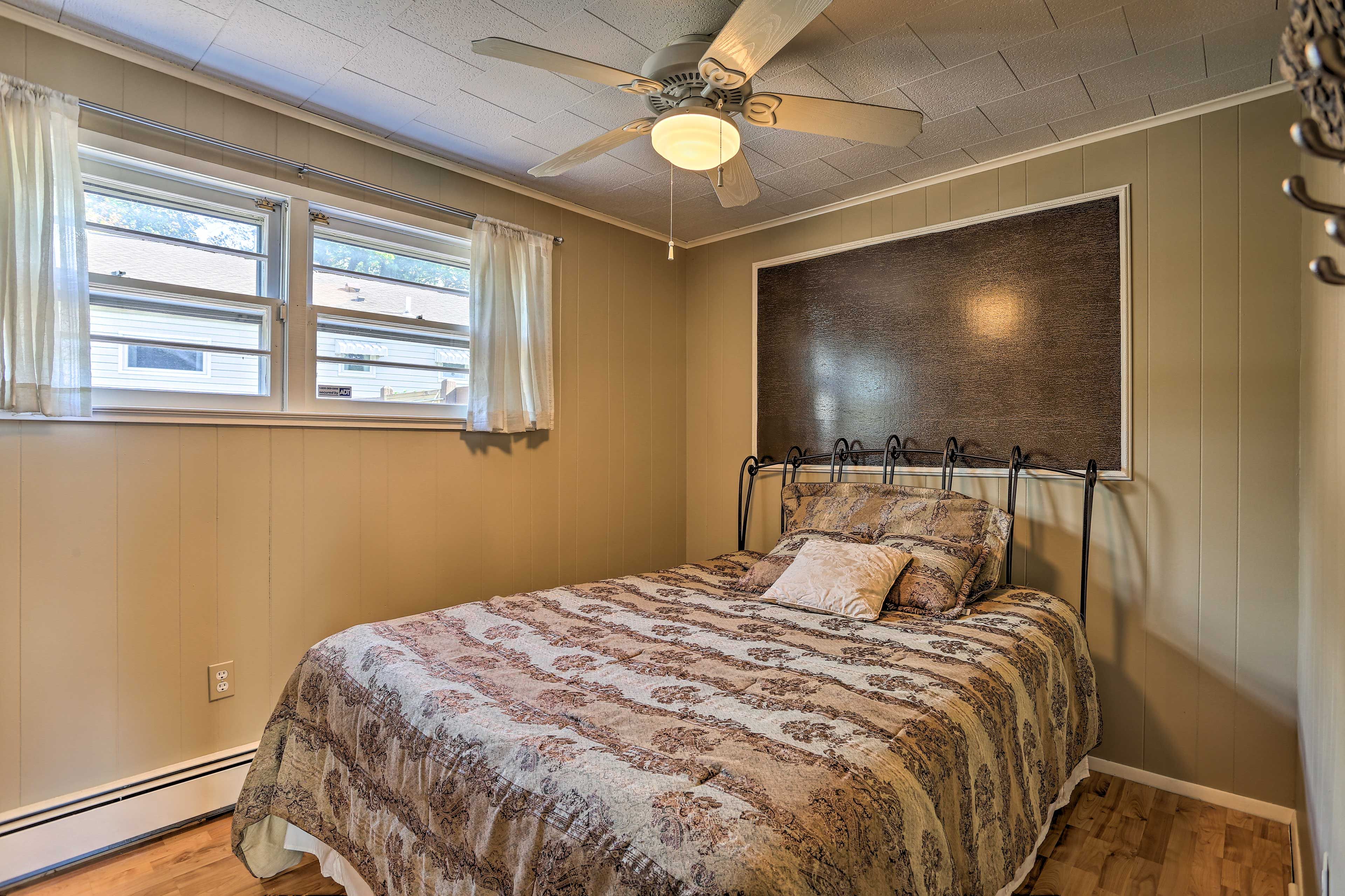 Cuddle up in this queen bed for 2.