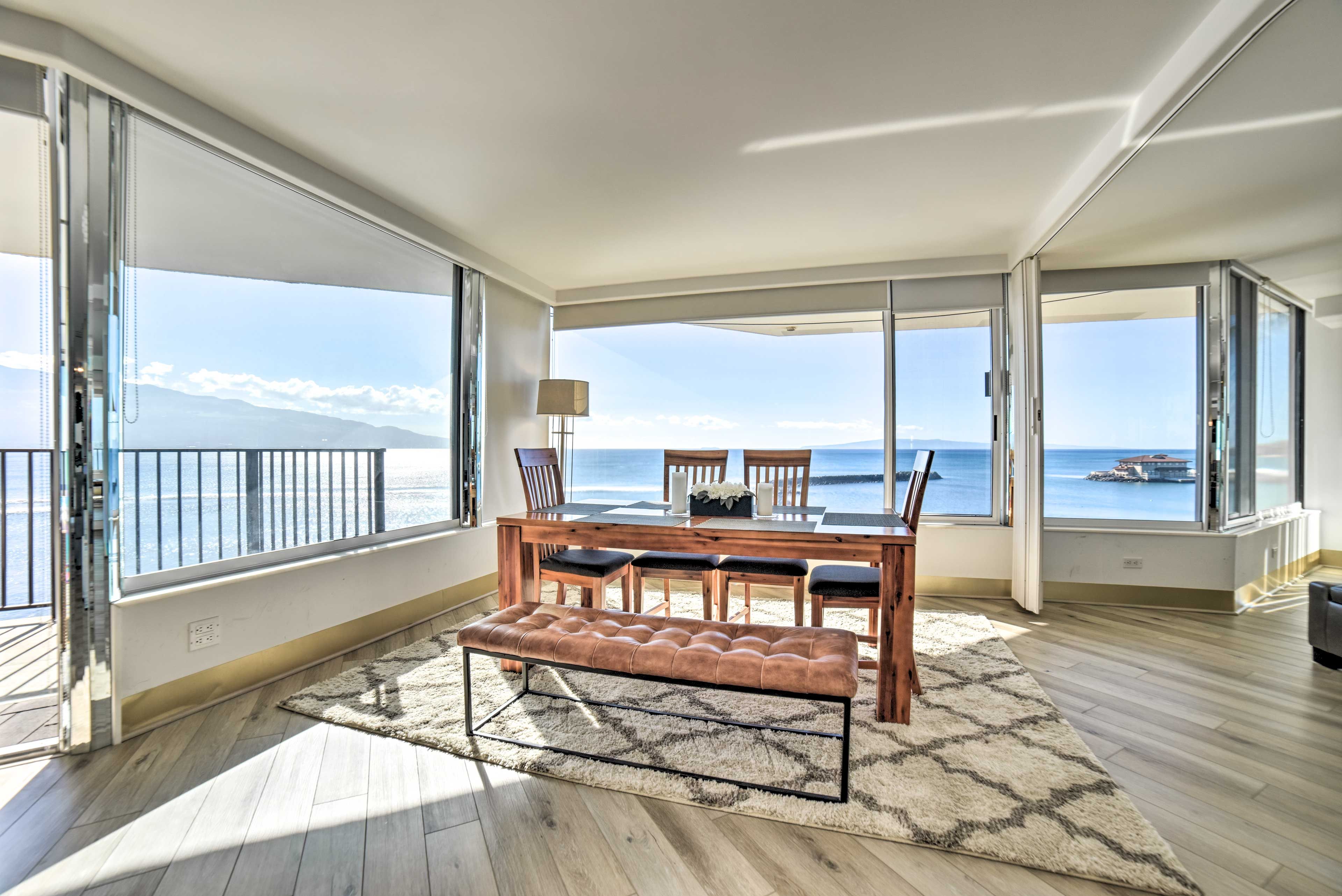 Dining Area | 40 Feet of Windows