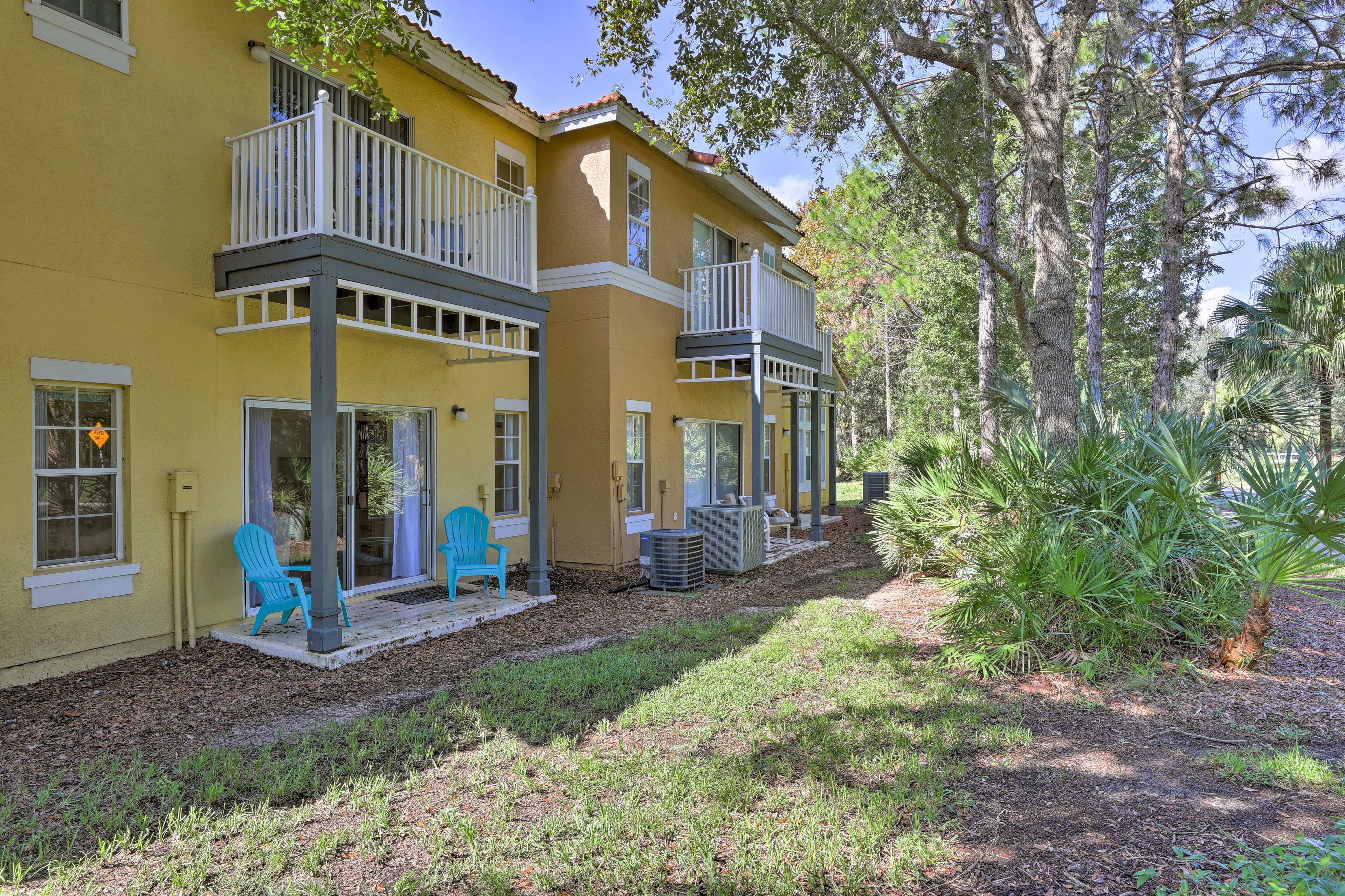 Sip your morning coffee on the patio.