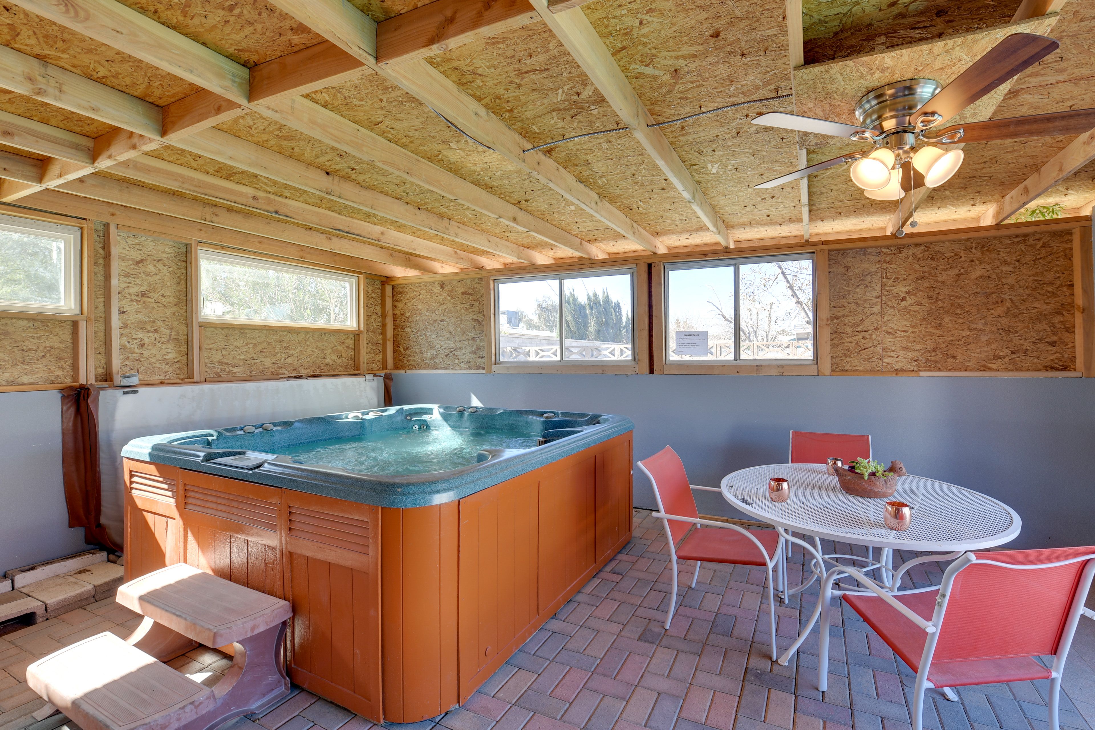 Covered Patio | Private Hot Tub