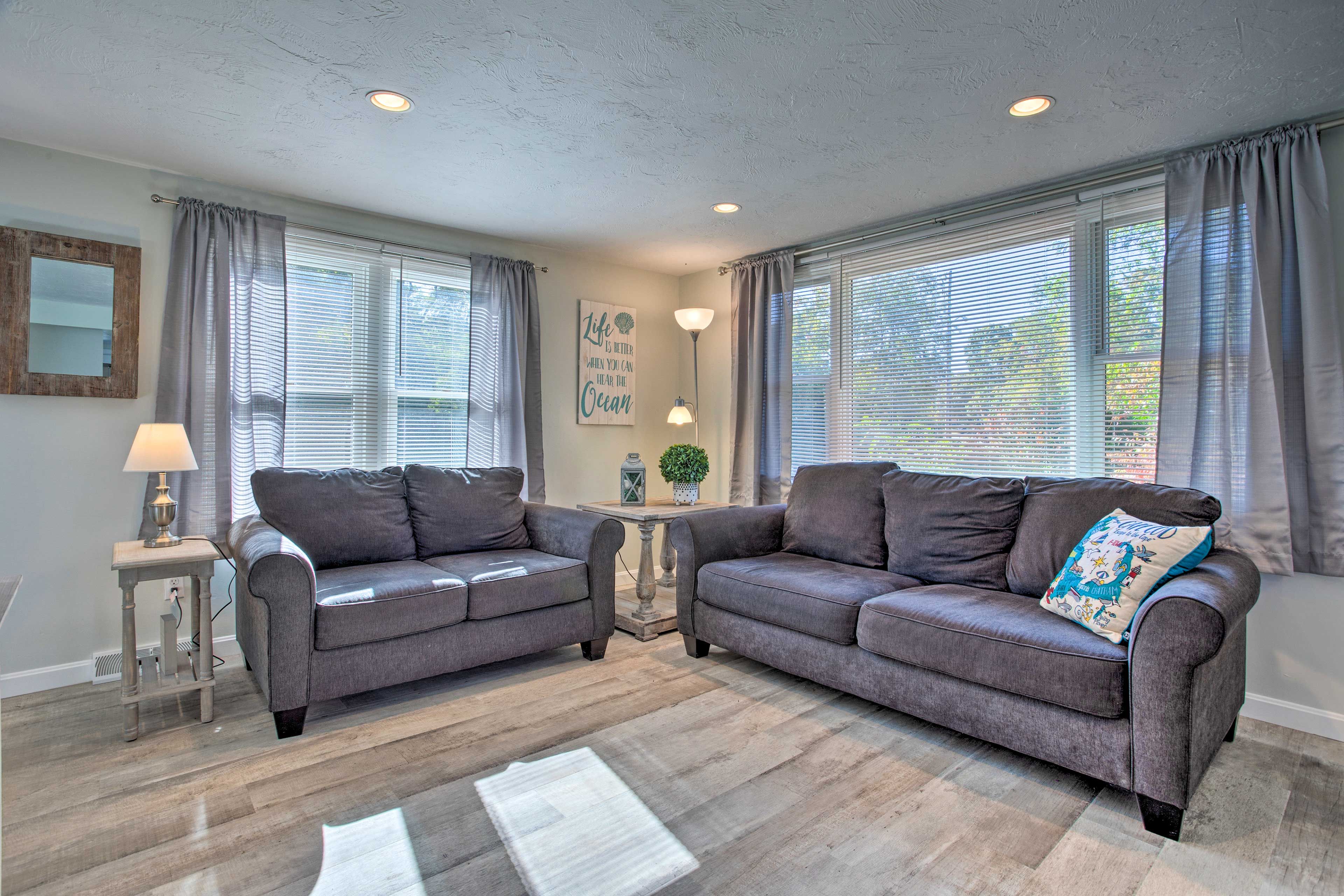 Plymouth Vacation Rental | 4BR | 2BA | 1,200 Sq Ft | Stairs to Access