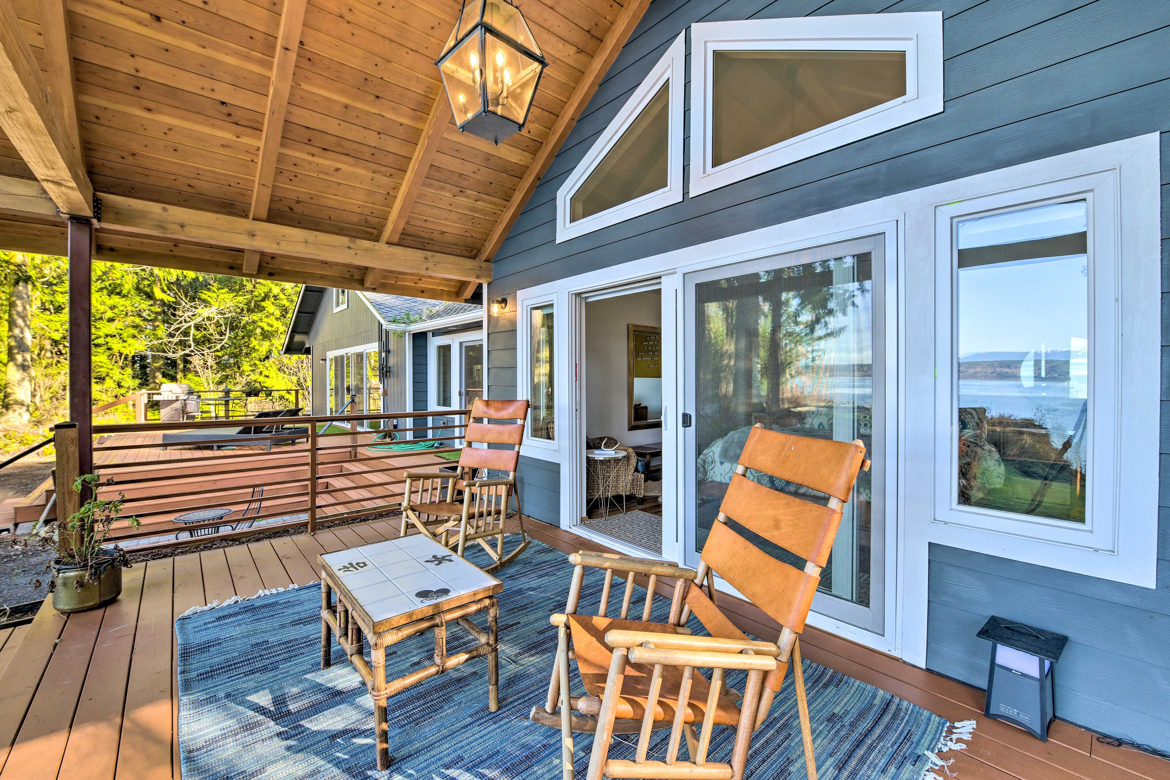 Furnished Deck | Access Via Bedroom 1 | Rocking Chairs