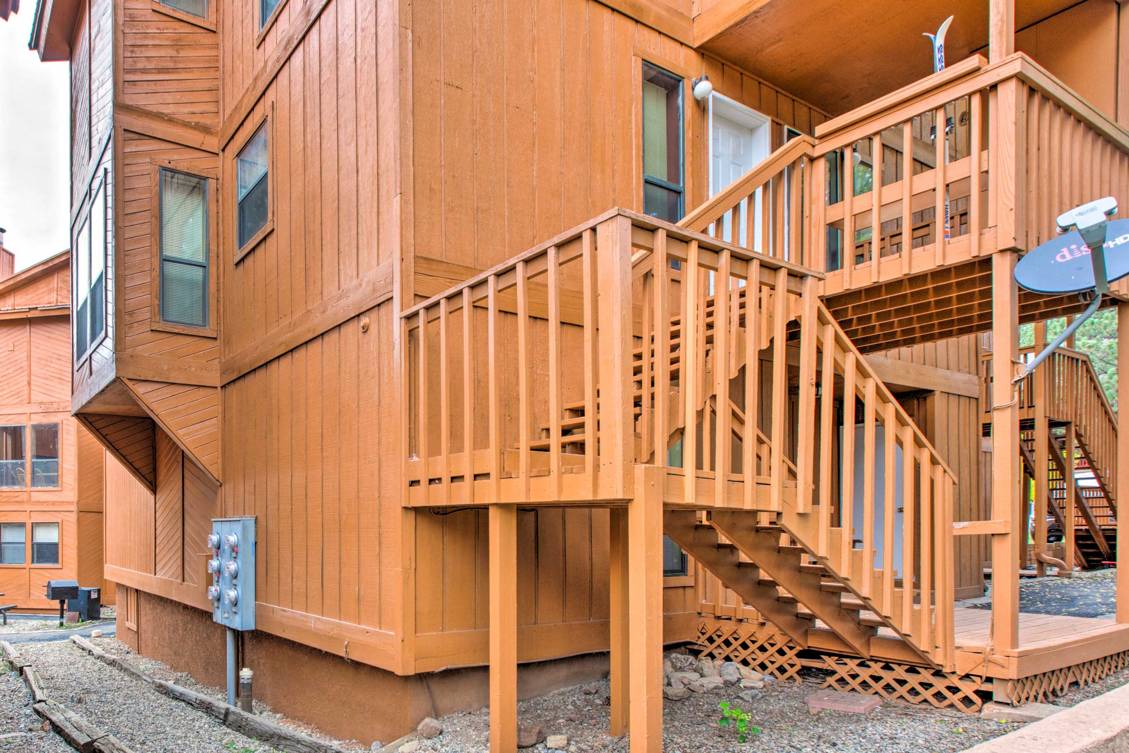 Condo Exterior | Community Lot (2 Vehicles)