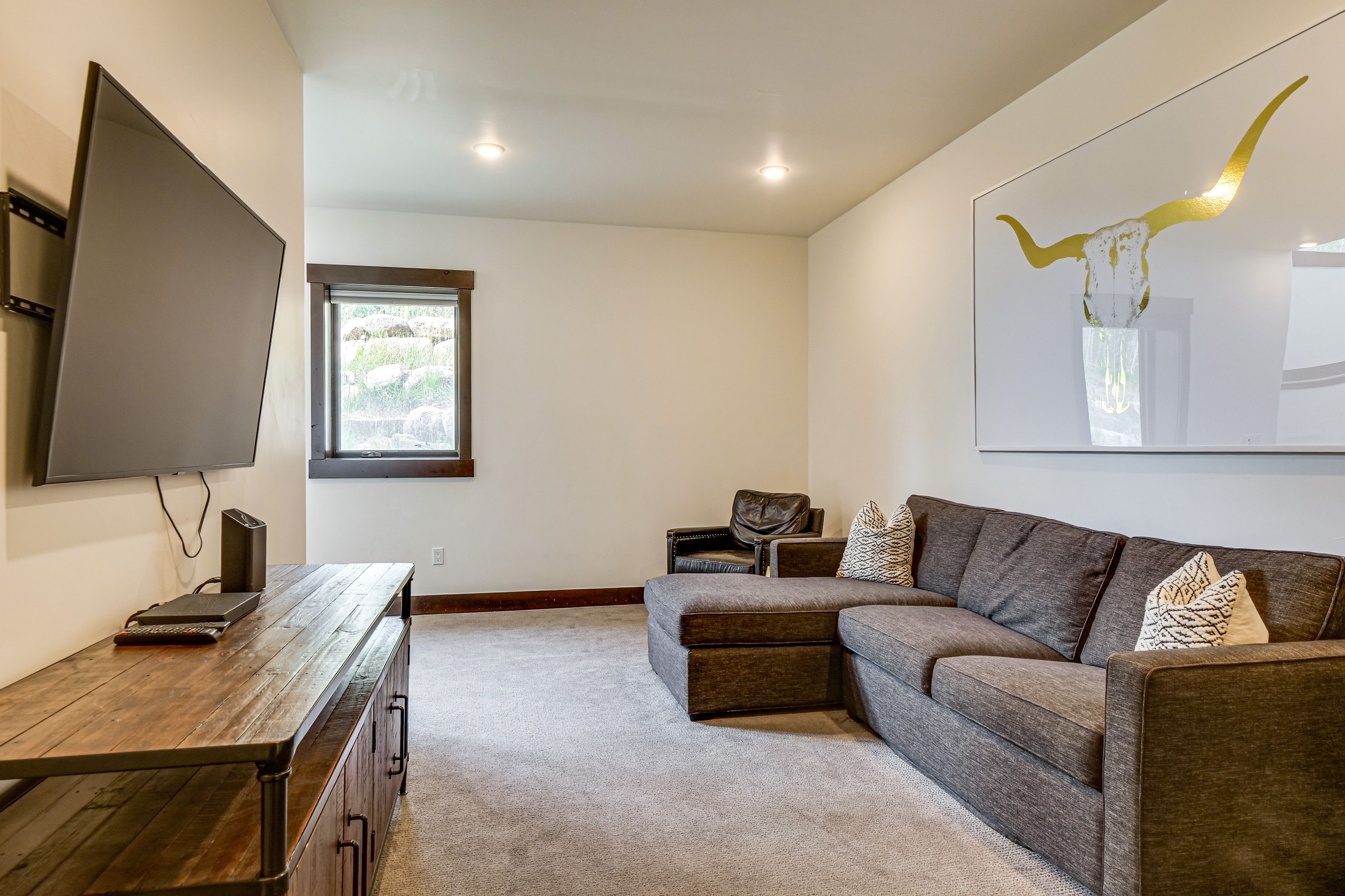 Lower Level Living Room | Smart TV