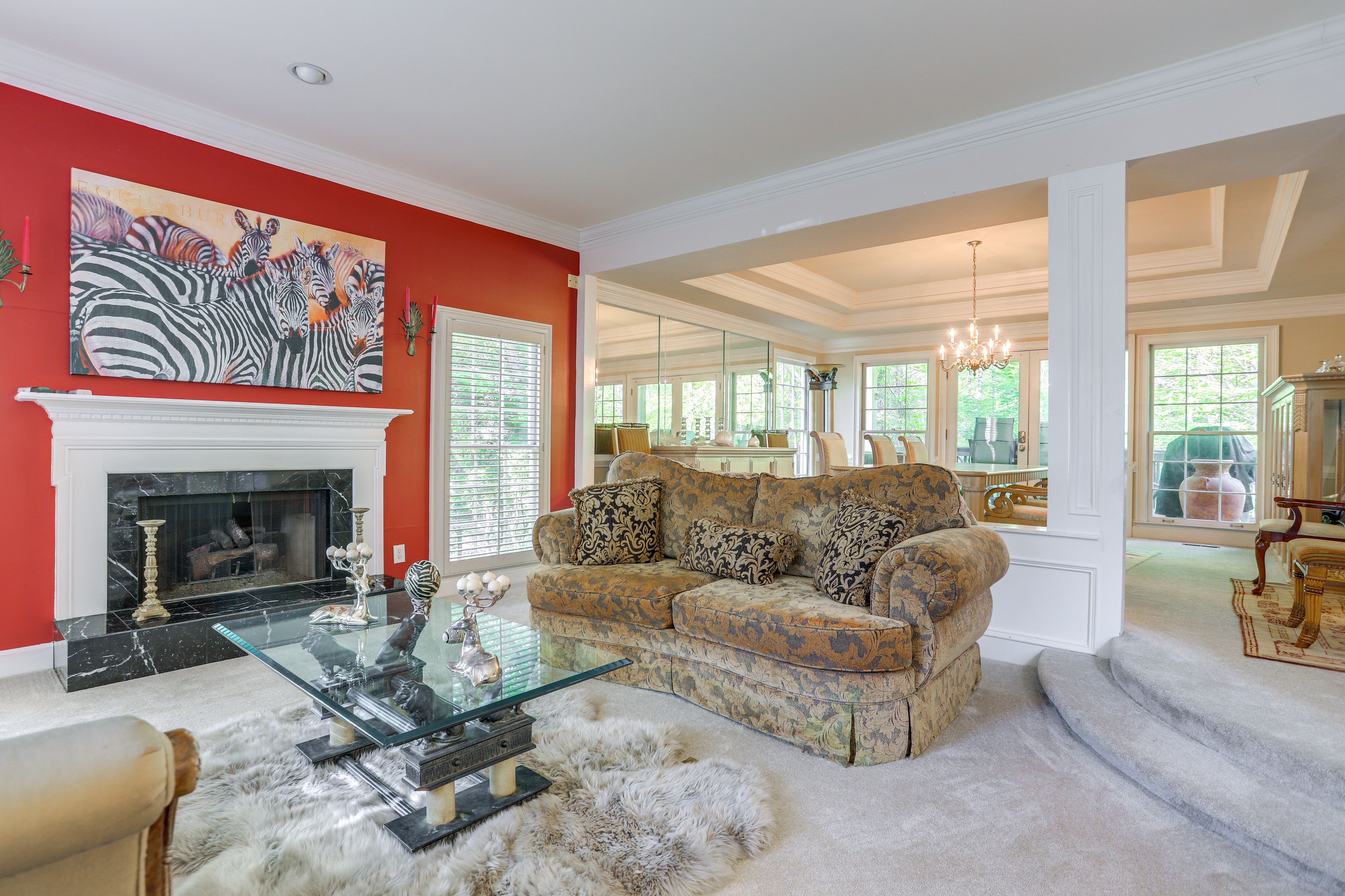 Lounge Area | 1st Floor | Gas Fireplace