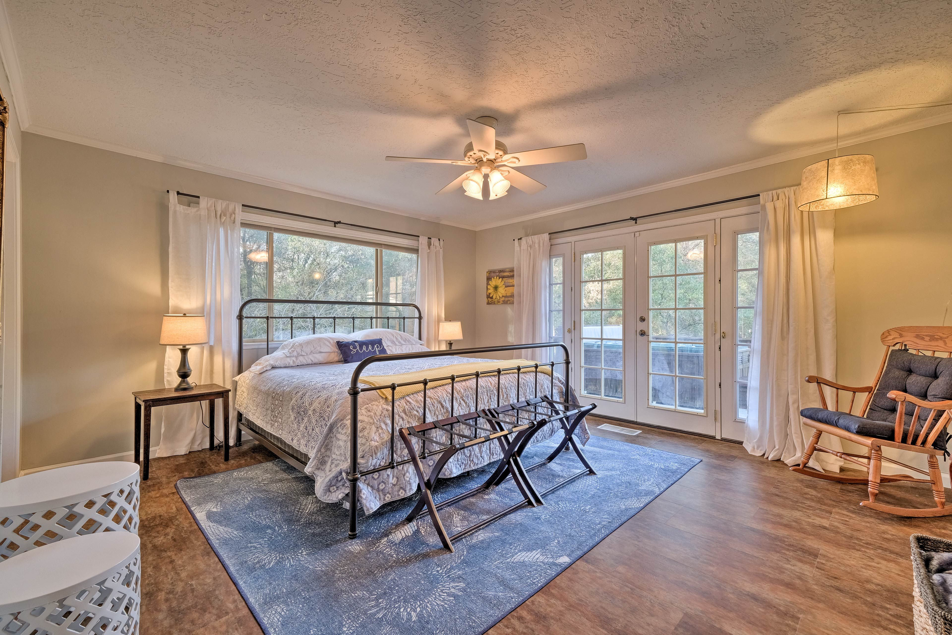 The heads of the household can claim this lovely bedroom.