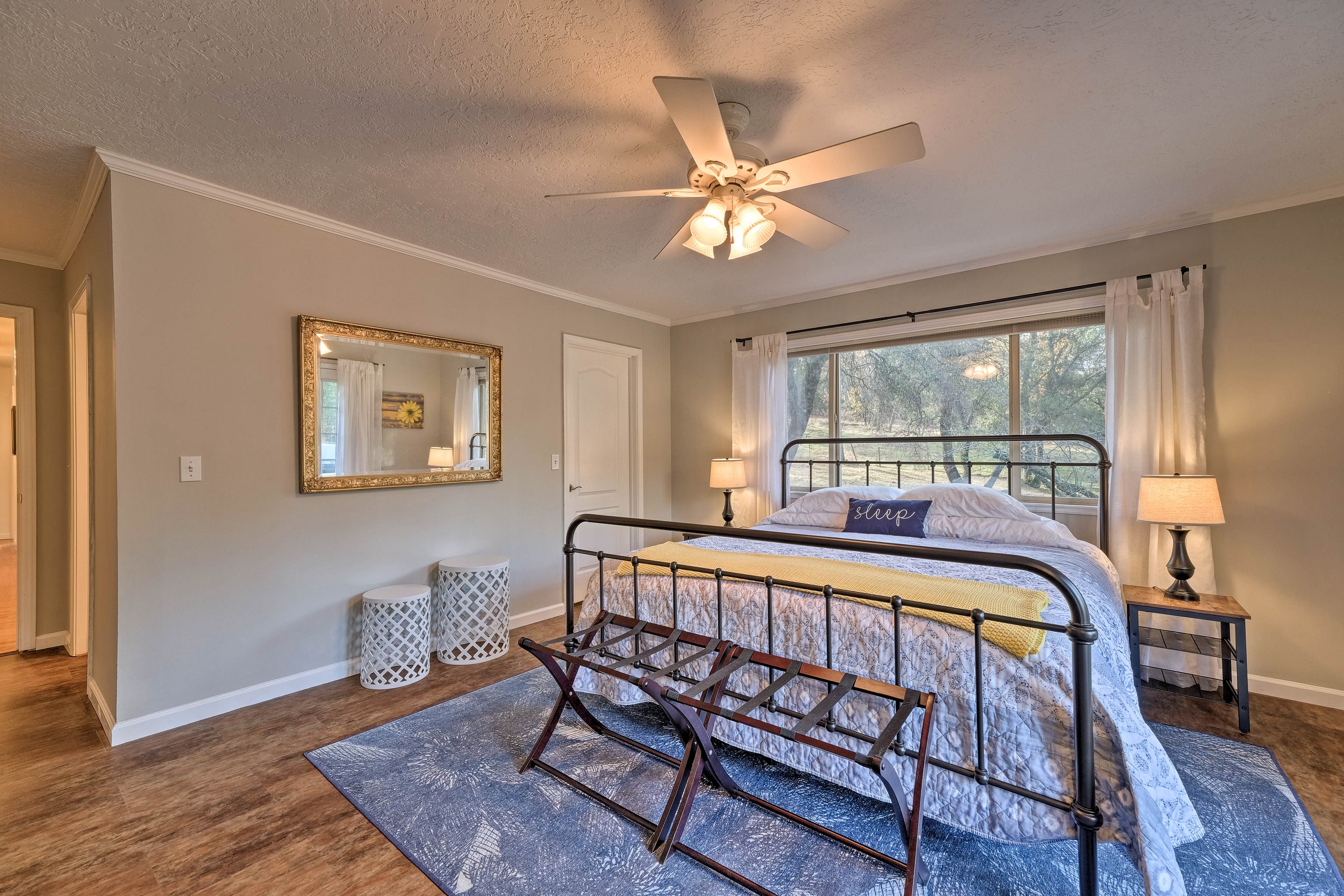 You'll wake up to the natural morning light.