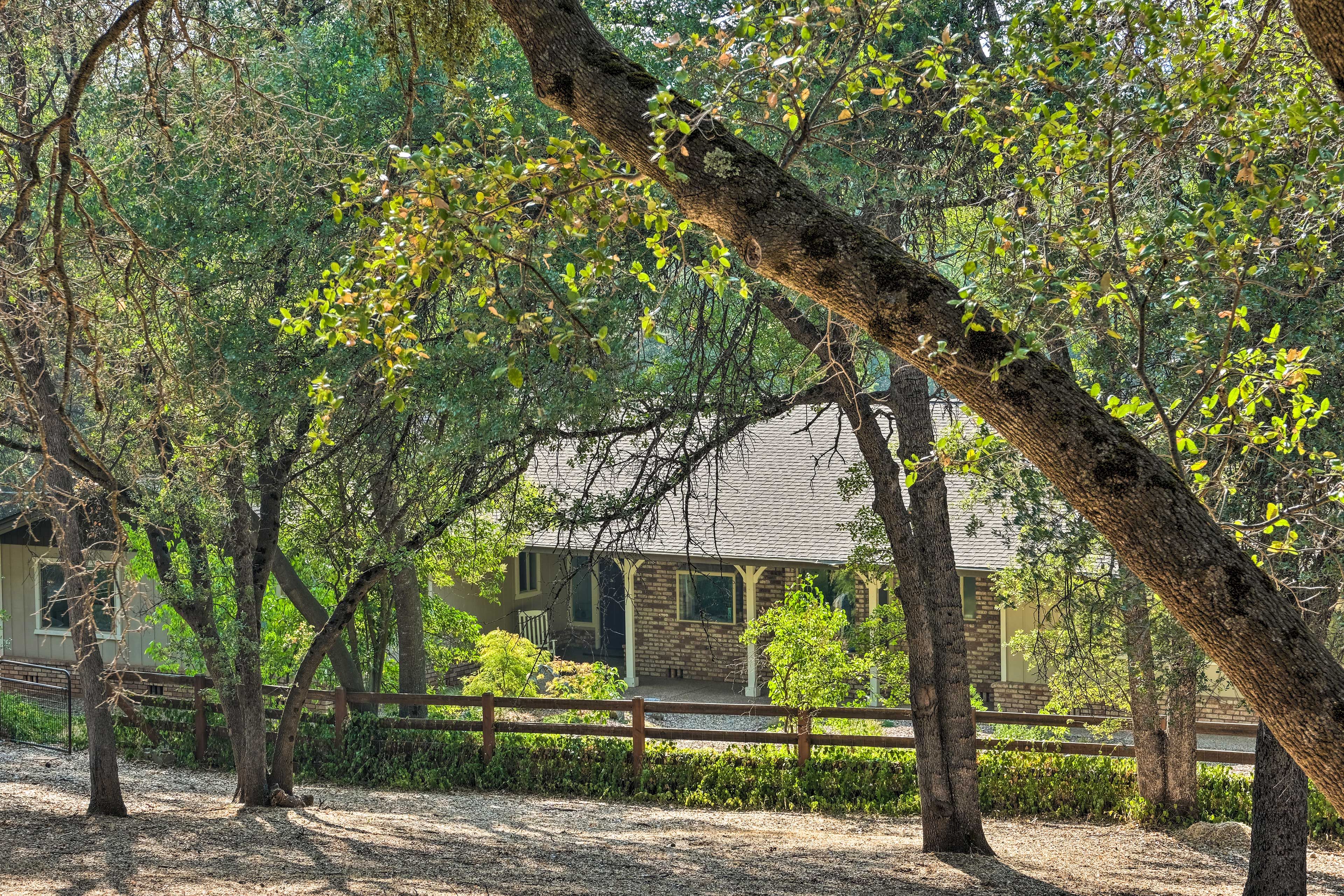 Wooded surroundings ensure peace and quiet during your stay.