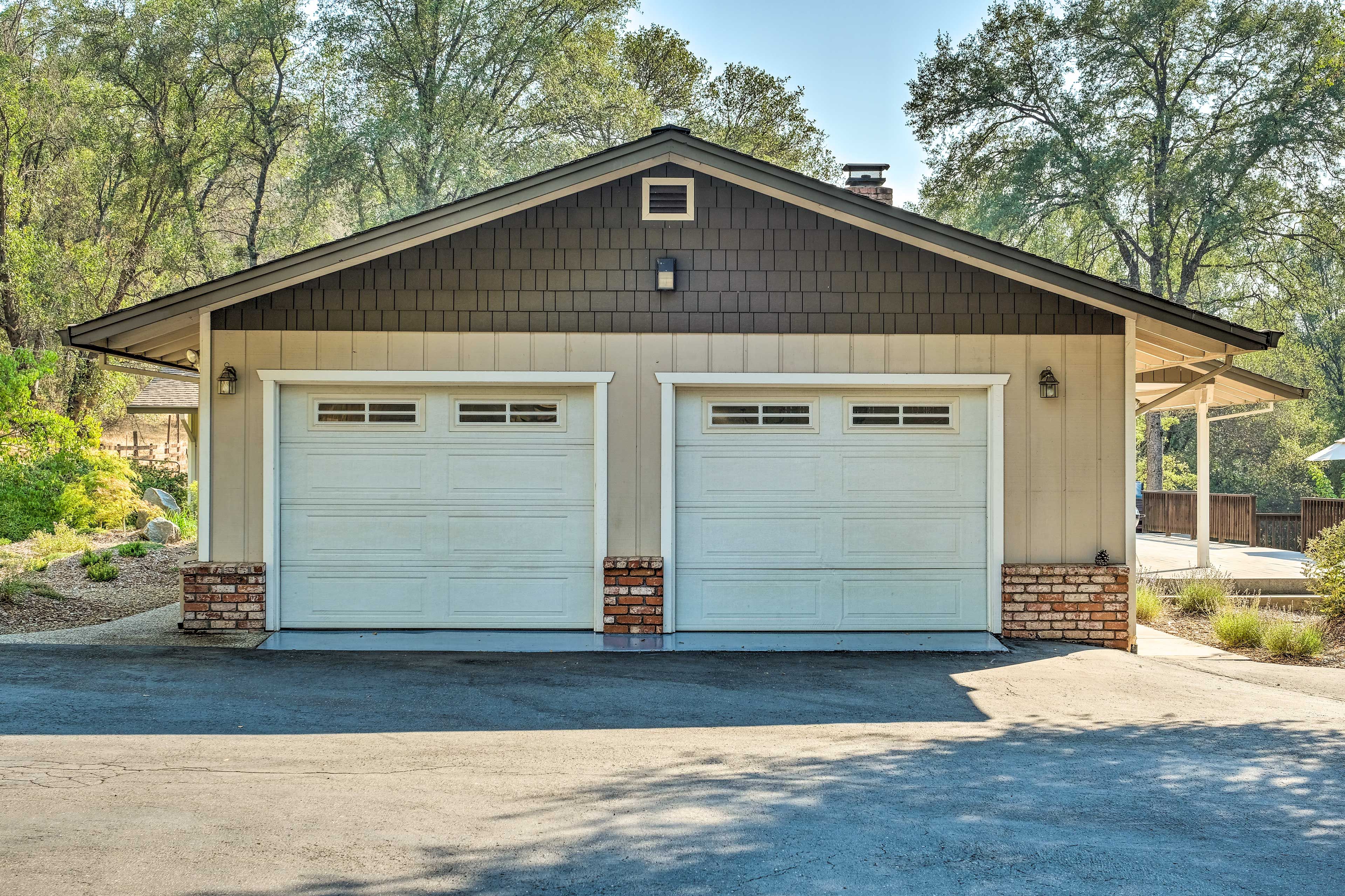 Park your vehicles in this garage.