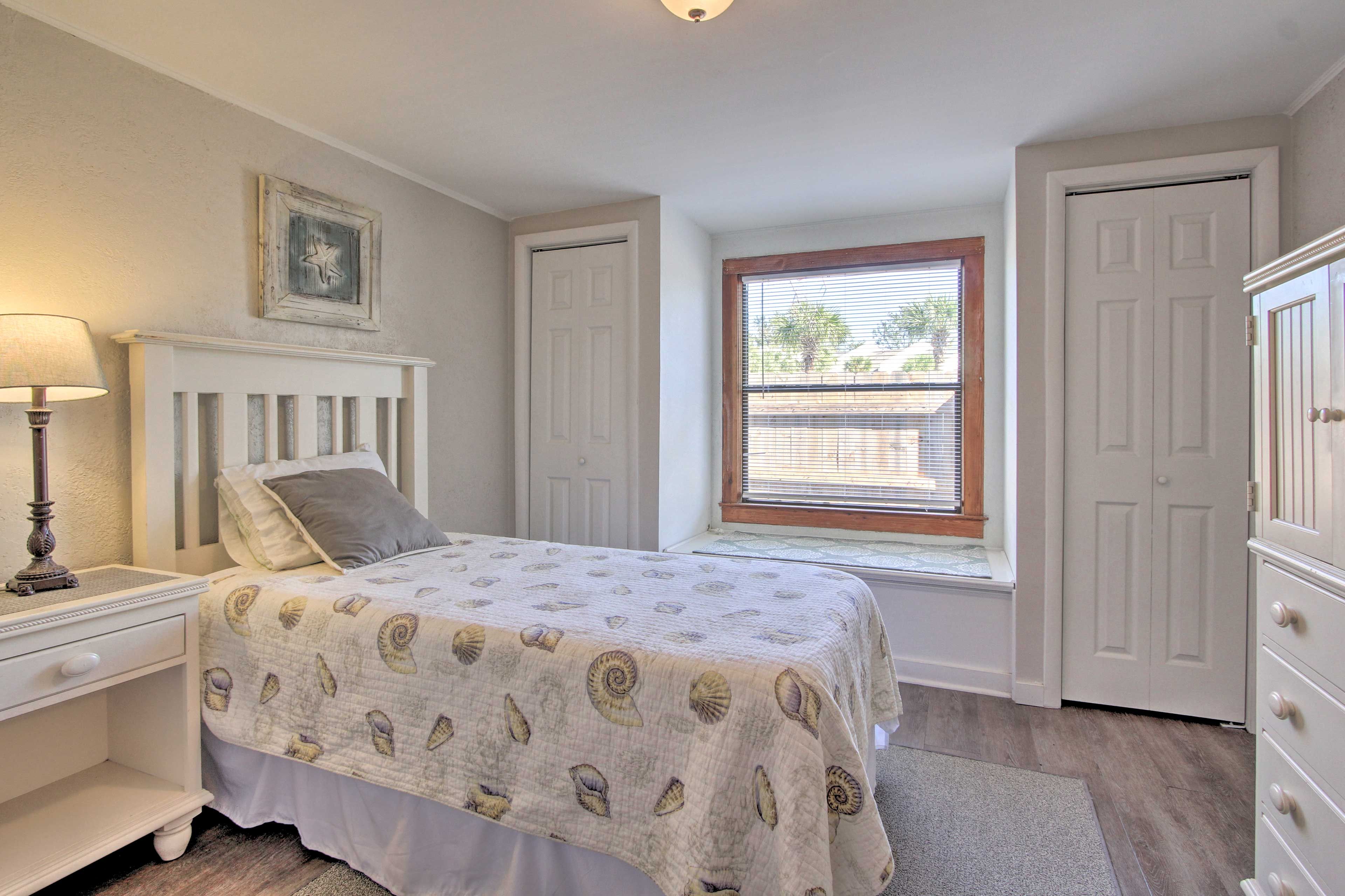 Store your unused luggage in the closets for extra room.