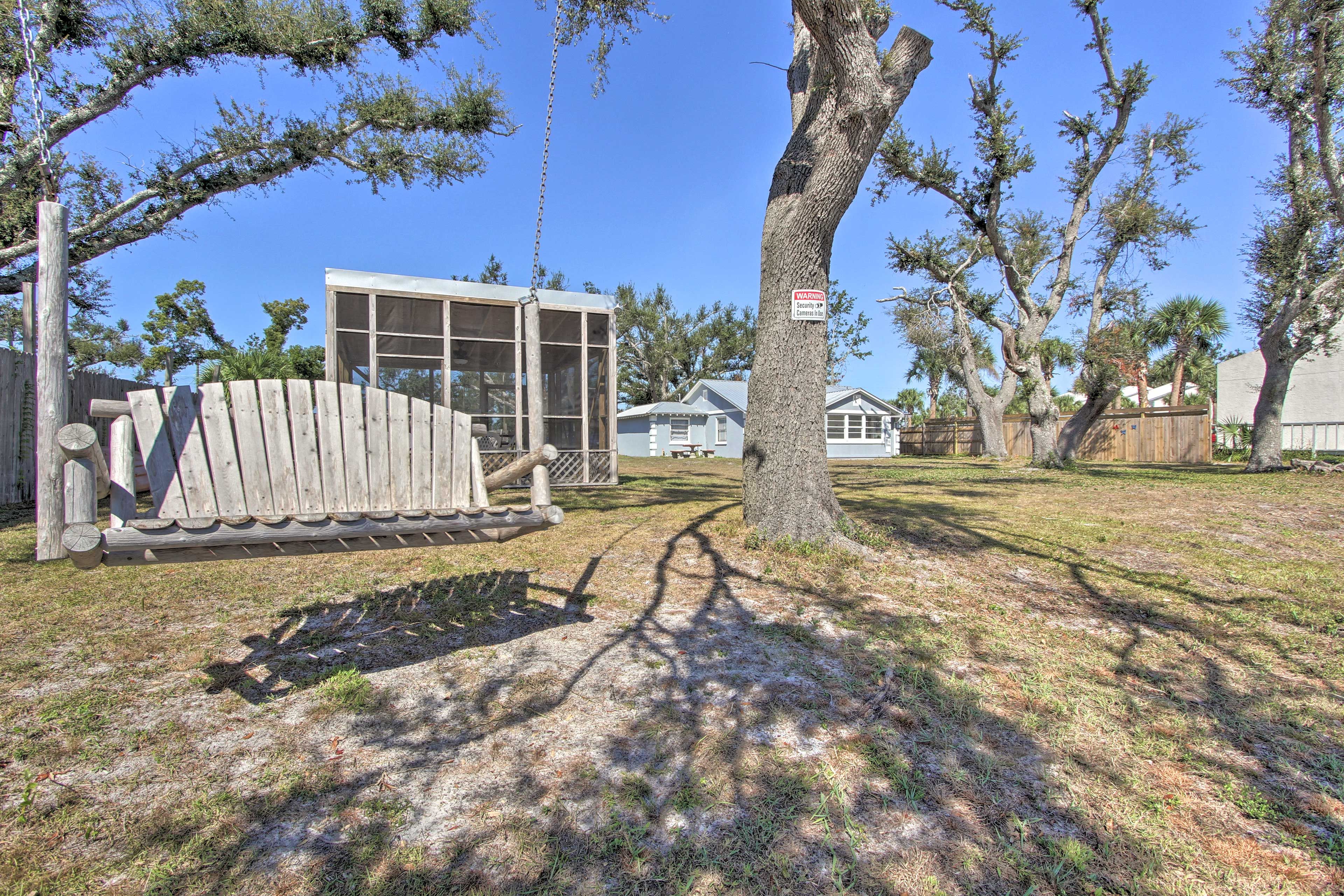 Leave your worries behind when you have this swing.