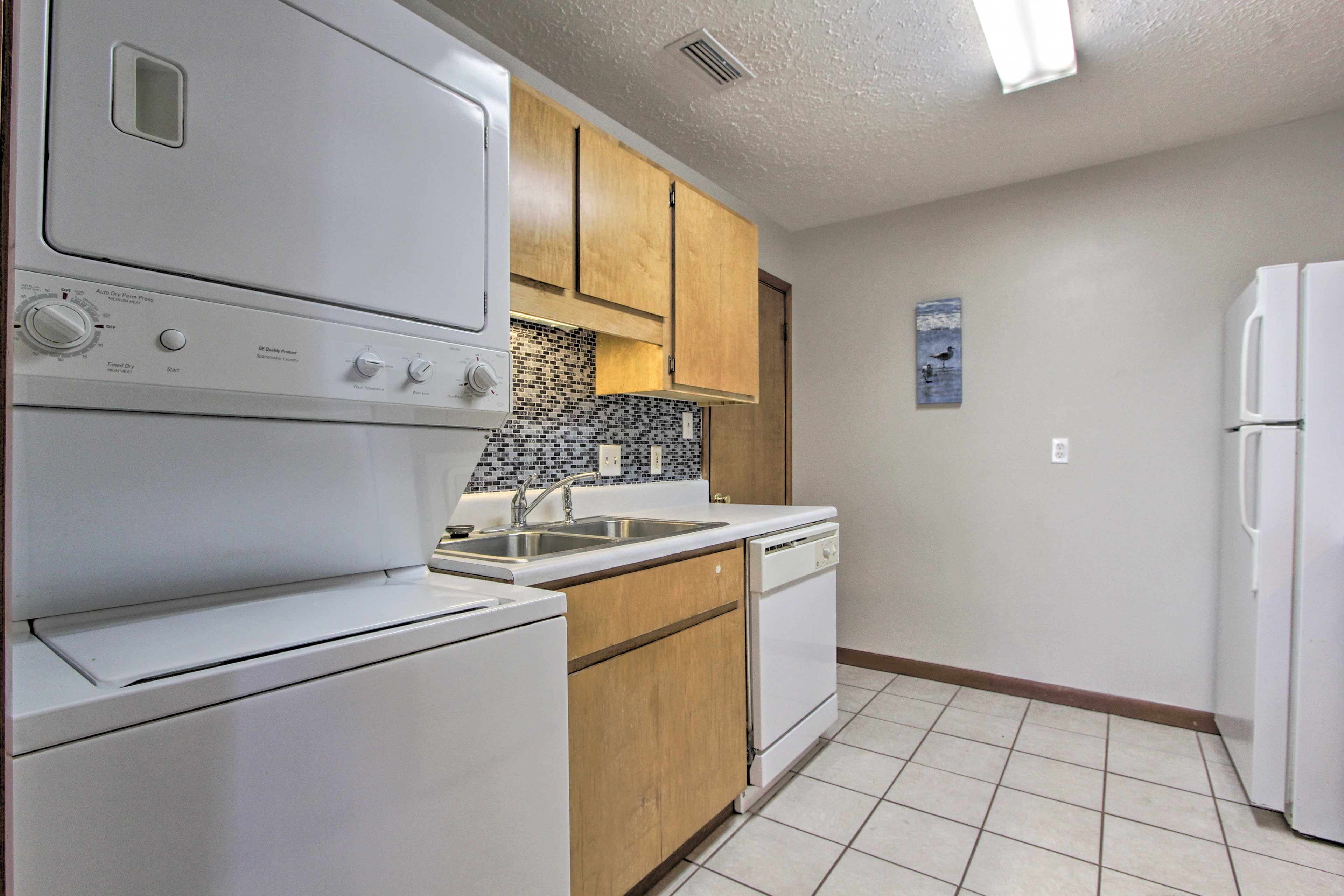 Throw a load of laundry in while you're at the beach.