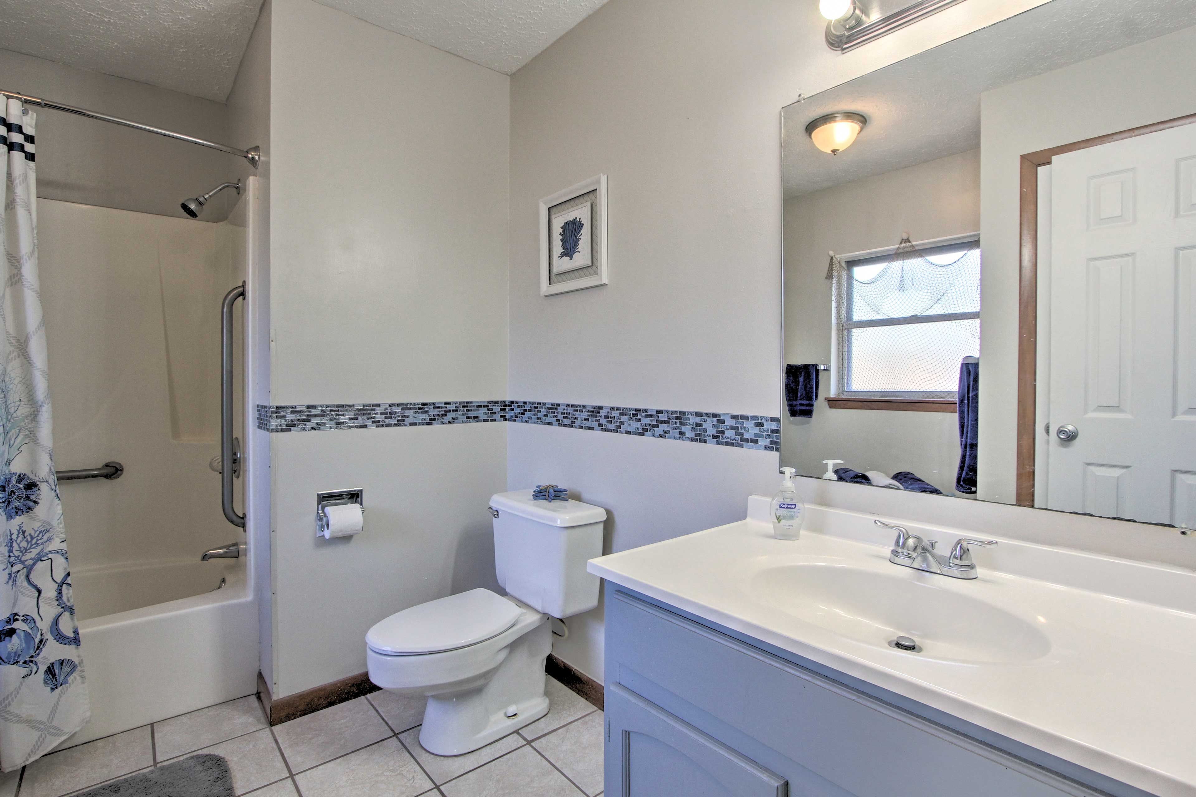 Take a cool shower after a day spent in the hot Florida sun.