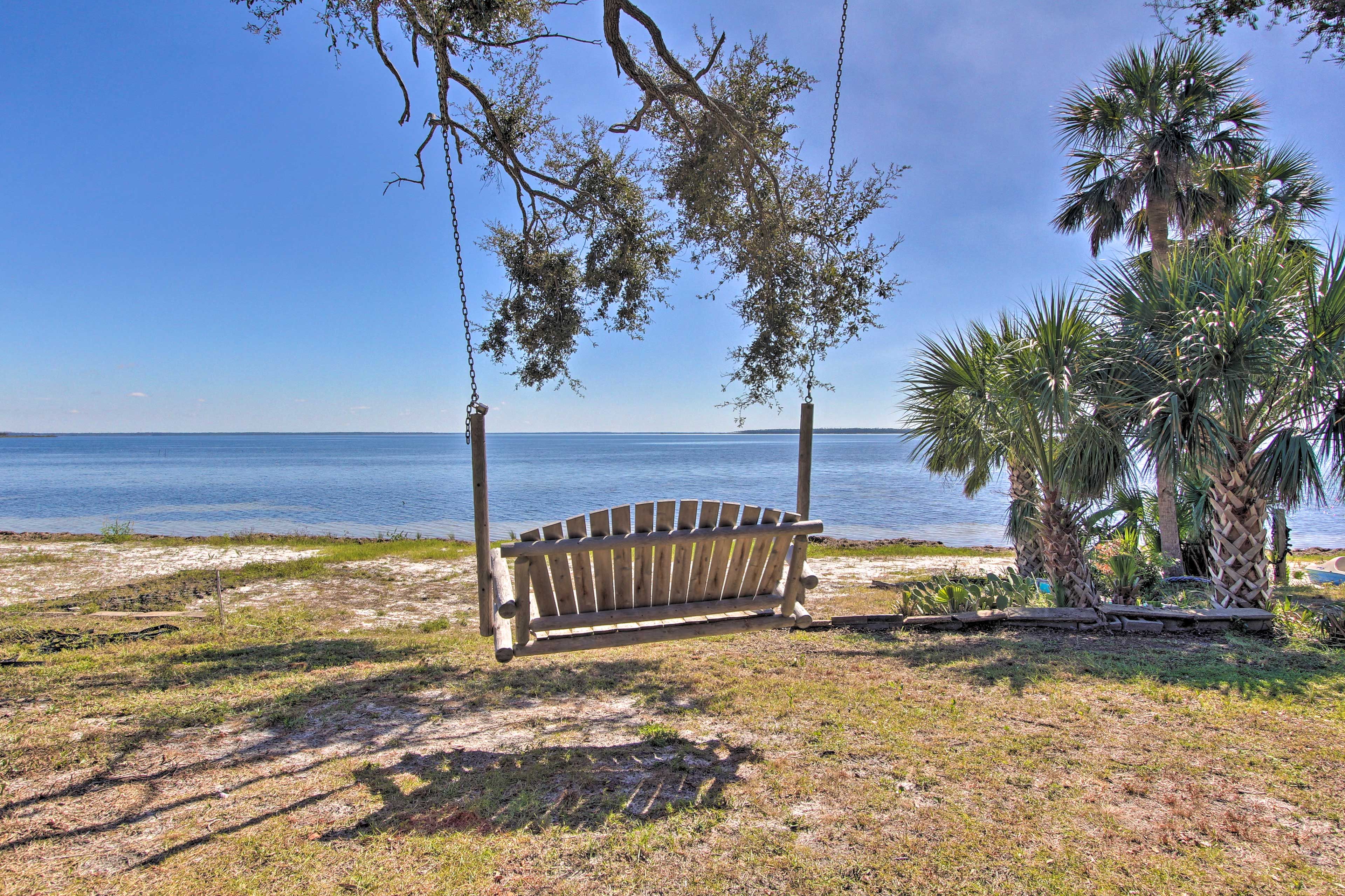 Spend your days outside looking over the clear blue waters of Panama City.