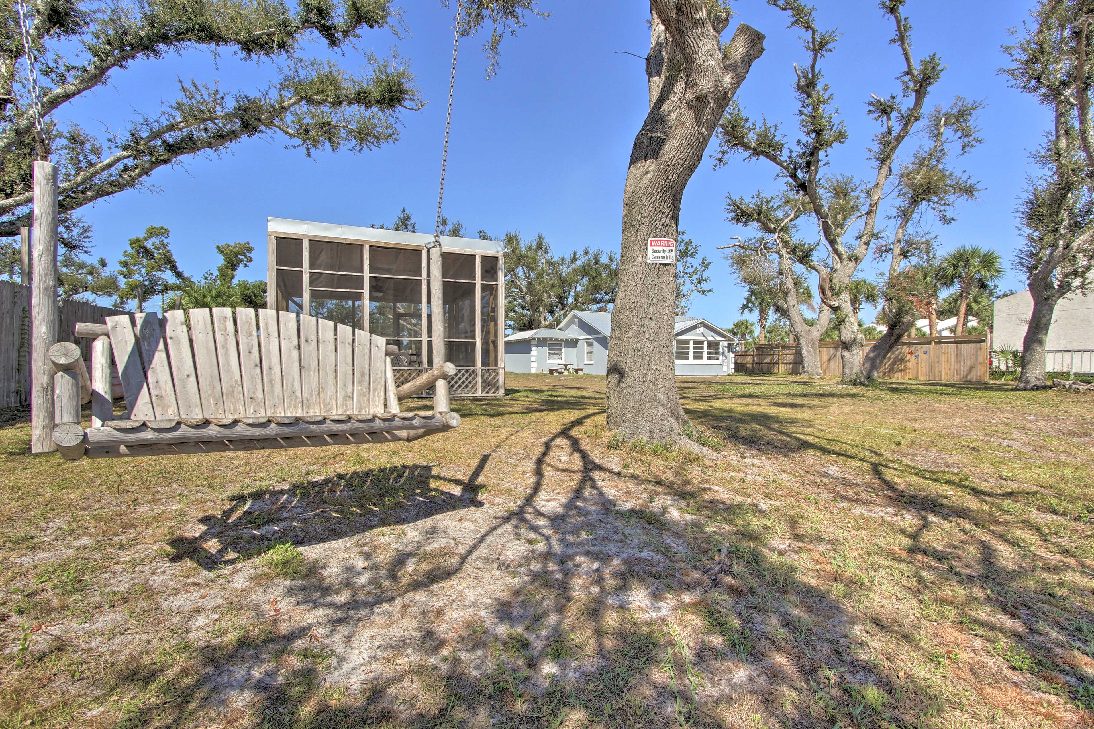 Leave your worries behind when you have this swing.