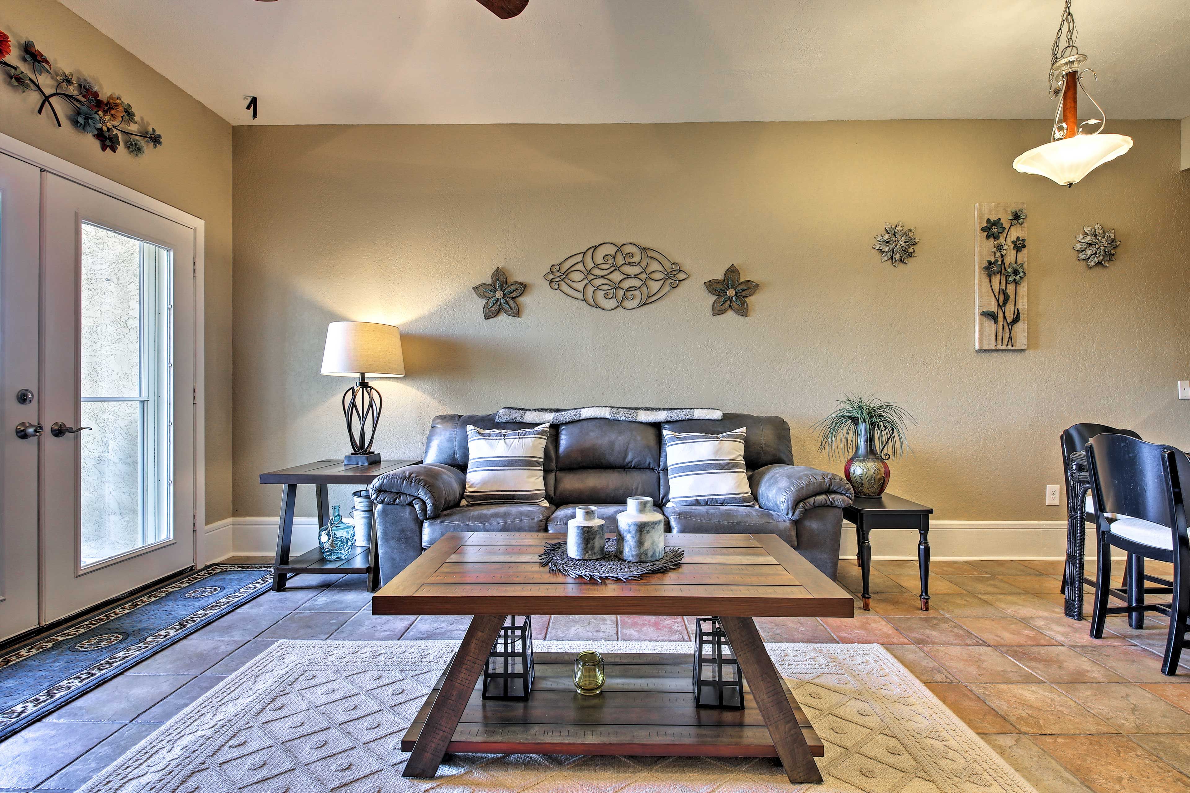 Transform the couch into a sleeper sofa for accommodations for 2.