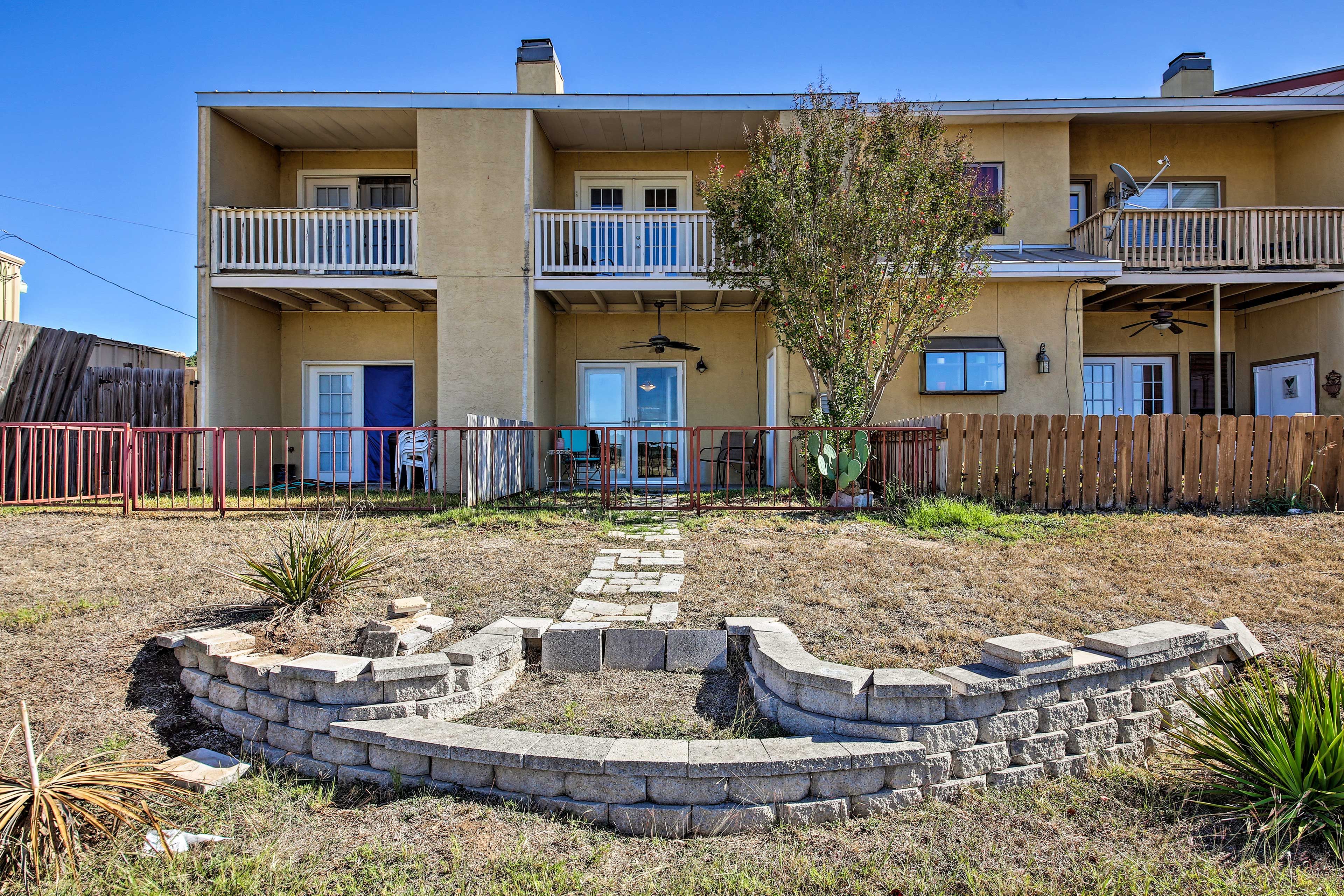 You'll be a short walk from the lake!