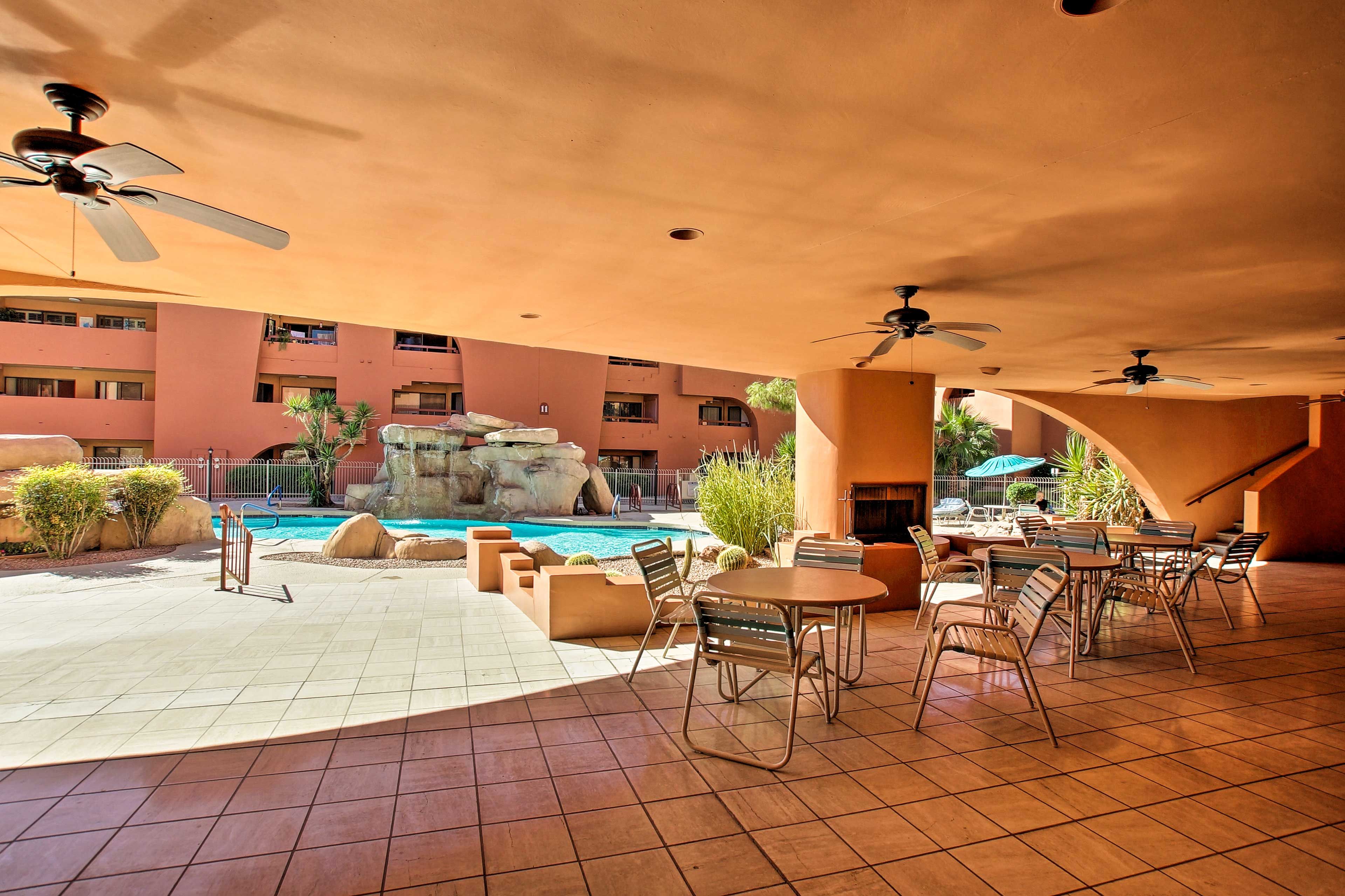 Bring a wind and cheese board to the community dining area.