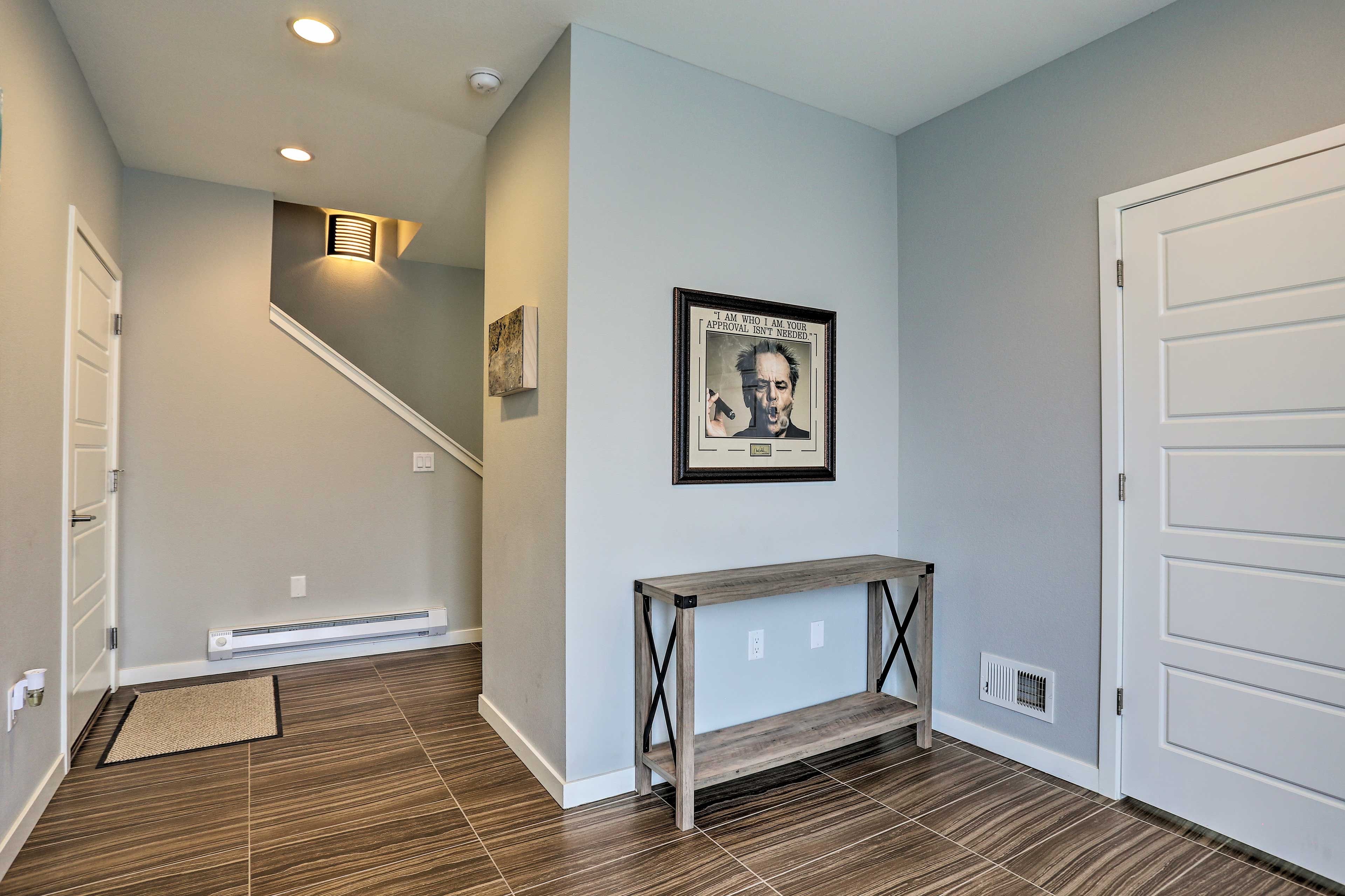 Retire to one of the 2 bedrooms when you're ready to turn in.