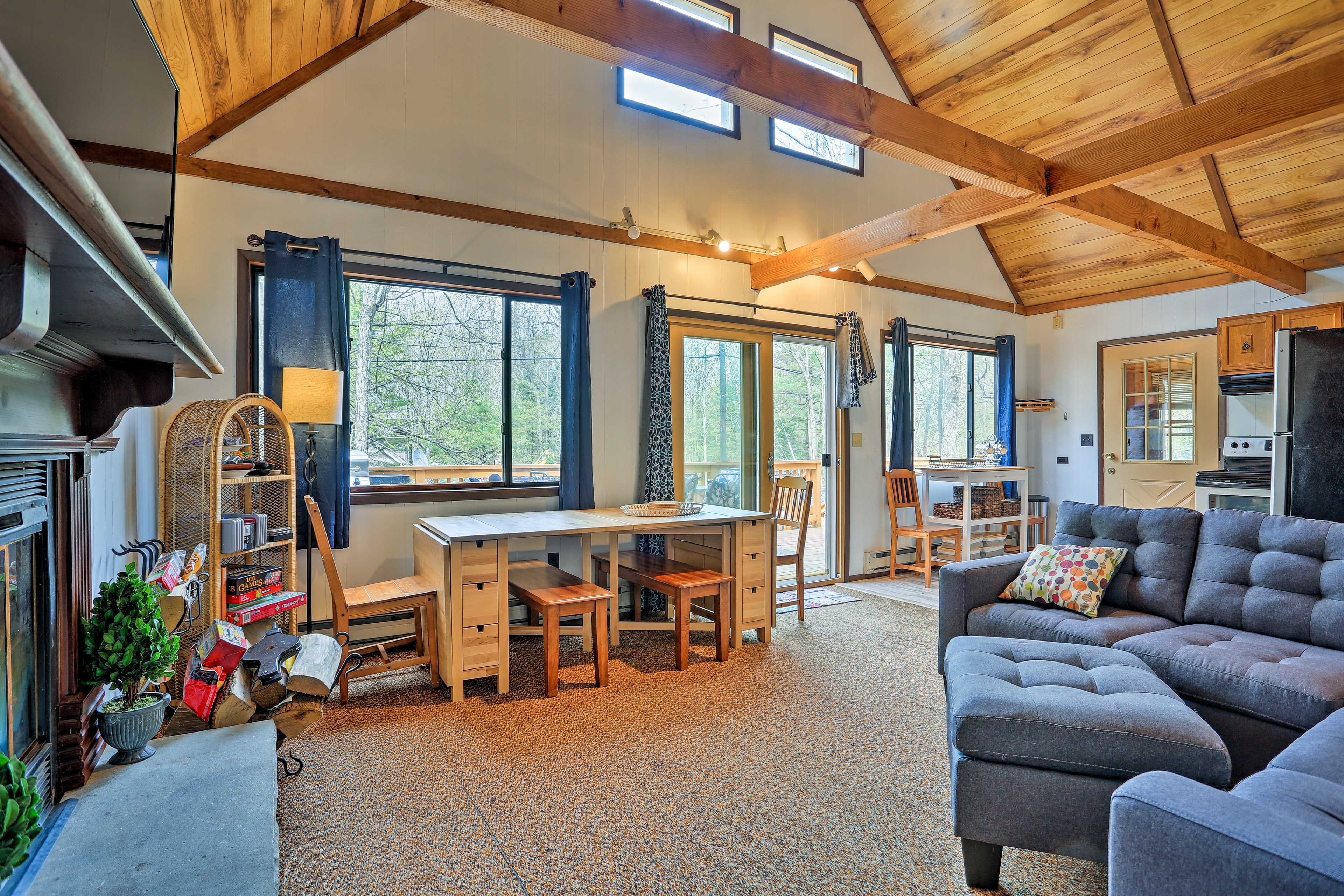 Make yourself at home during your next trip to the Poconos!