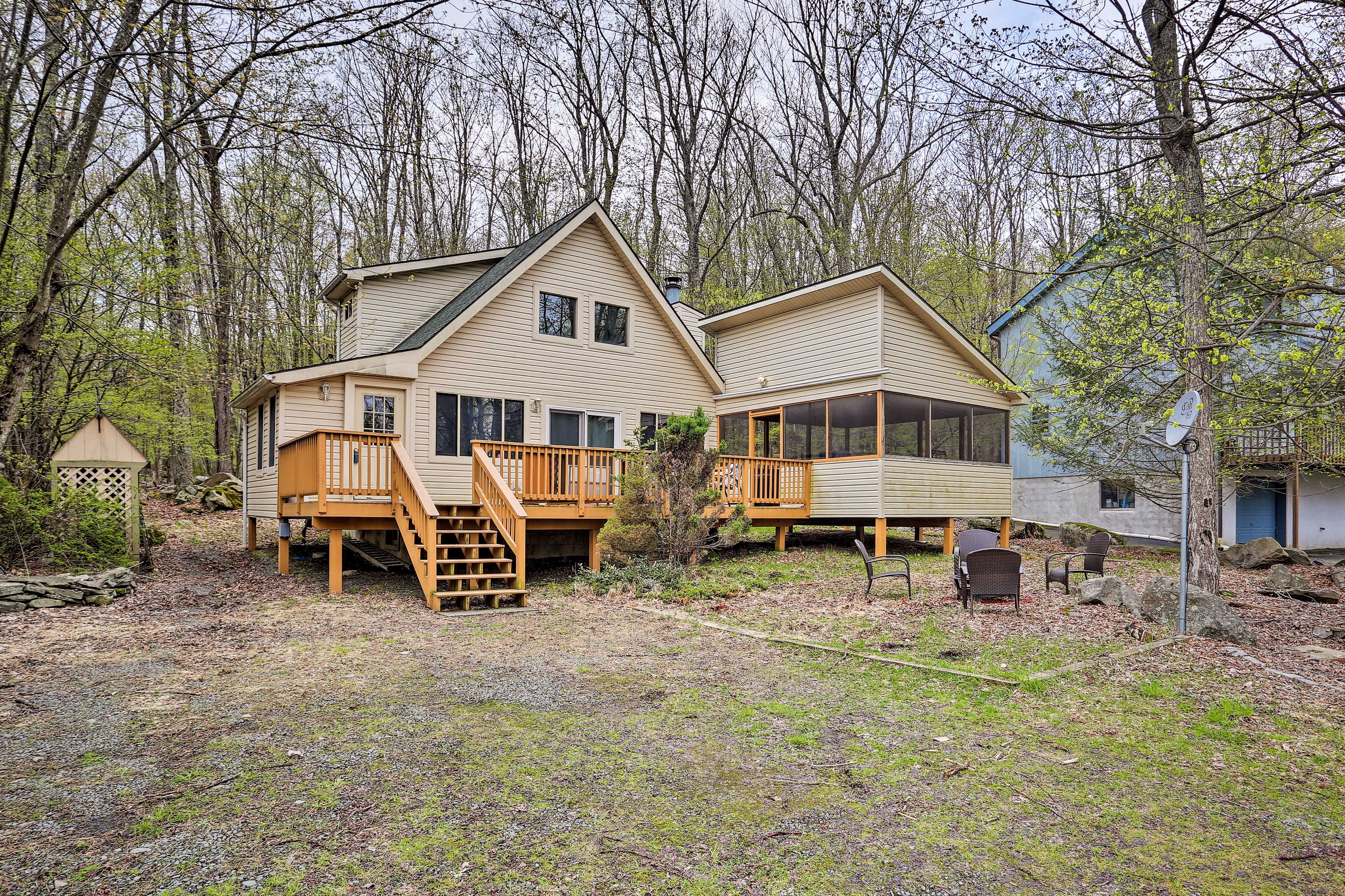 You'll love it's wooded location in The Hideout community.