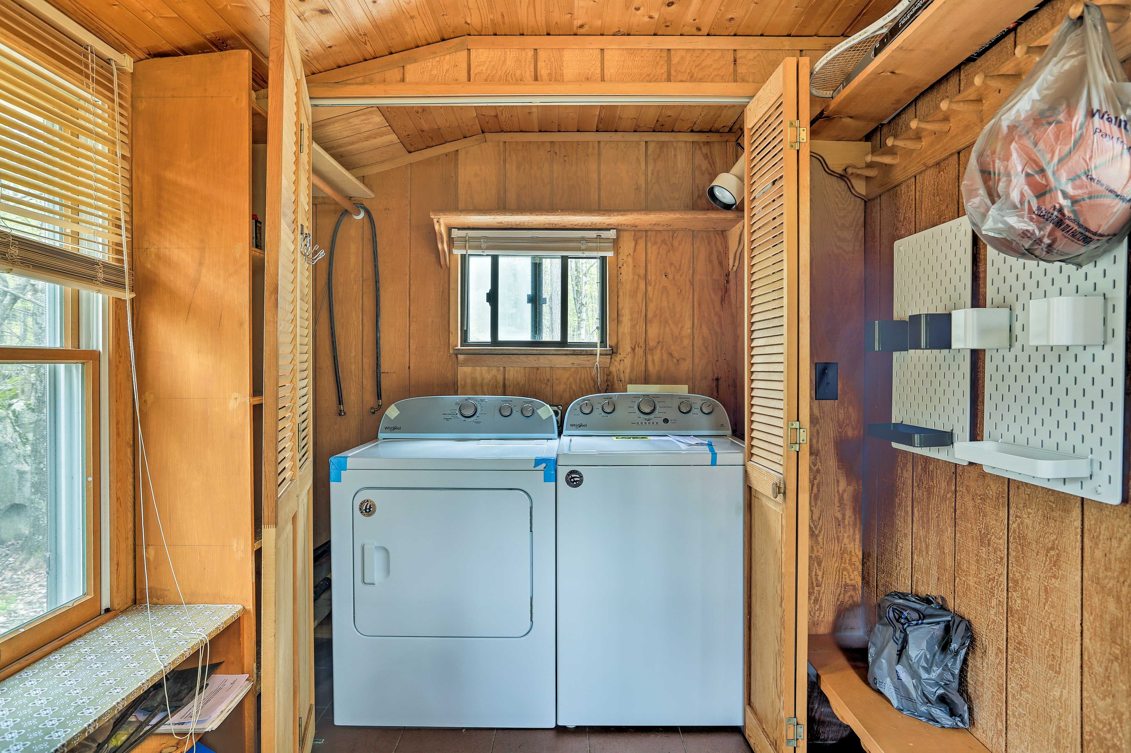 Pack light and use the washing machines to keep your clothes clean.