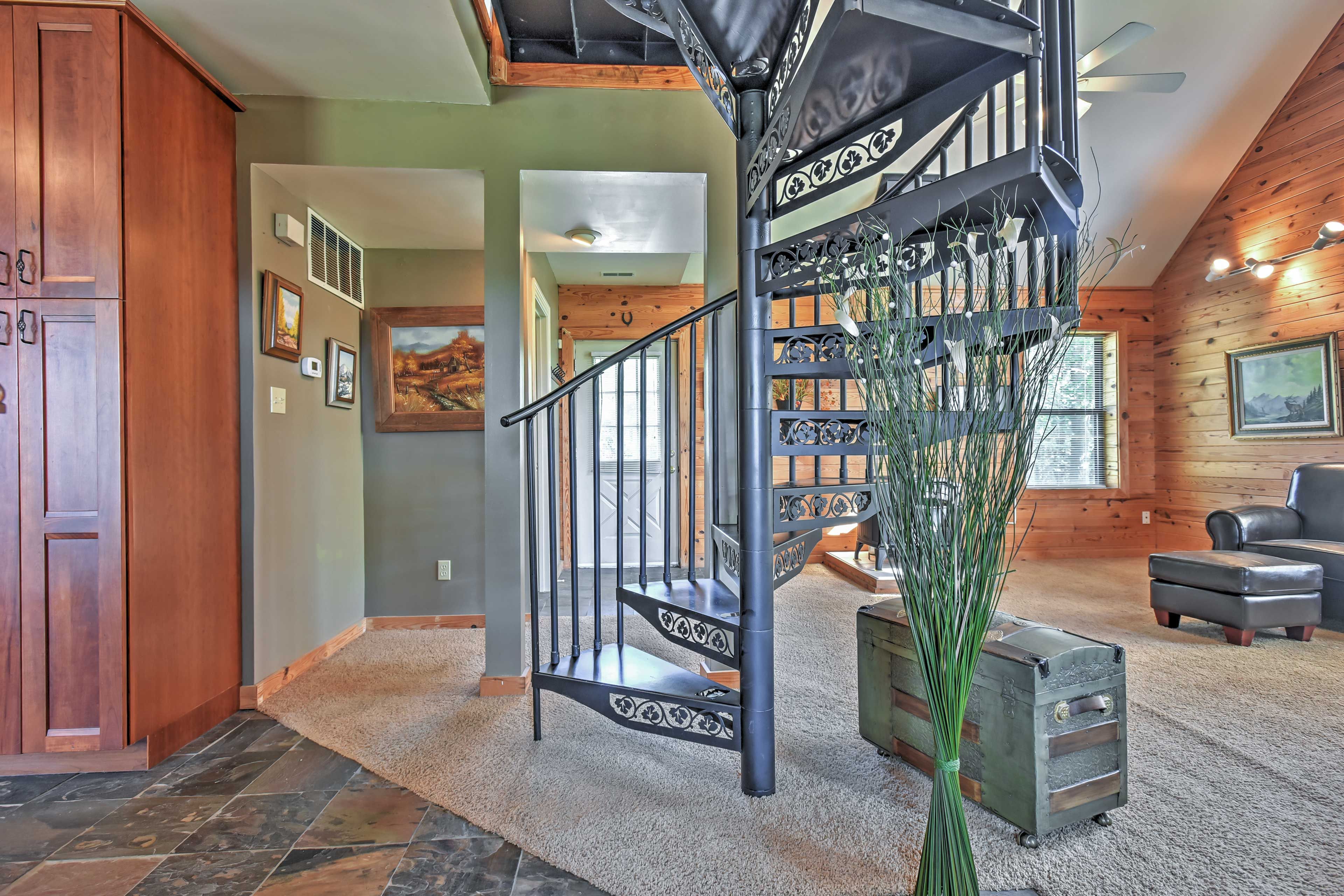 Spiral Staircase to Loft