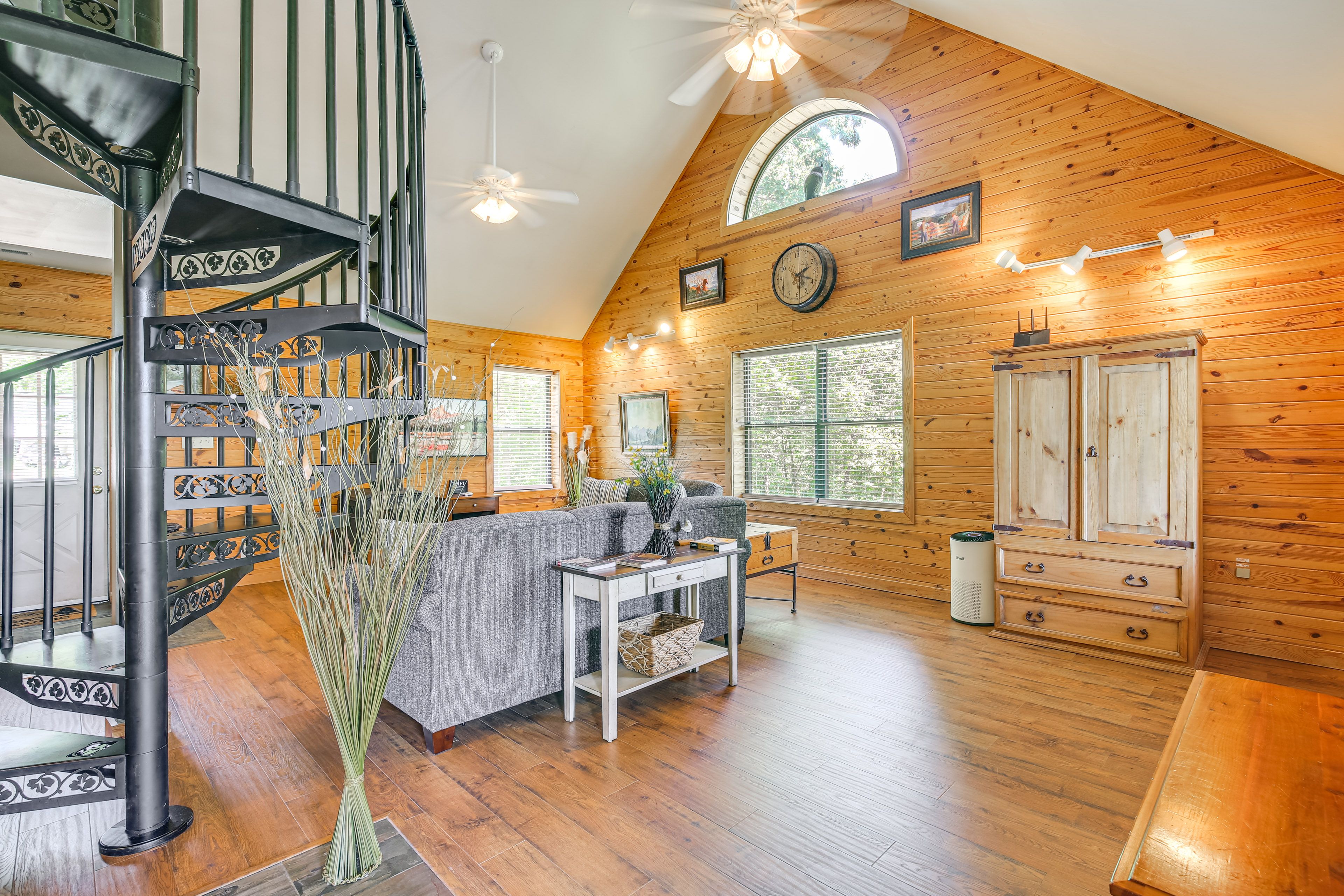 Living Room | Sleeper Sofa | Wood-Burning Stove
