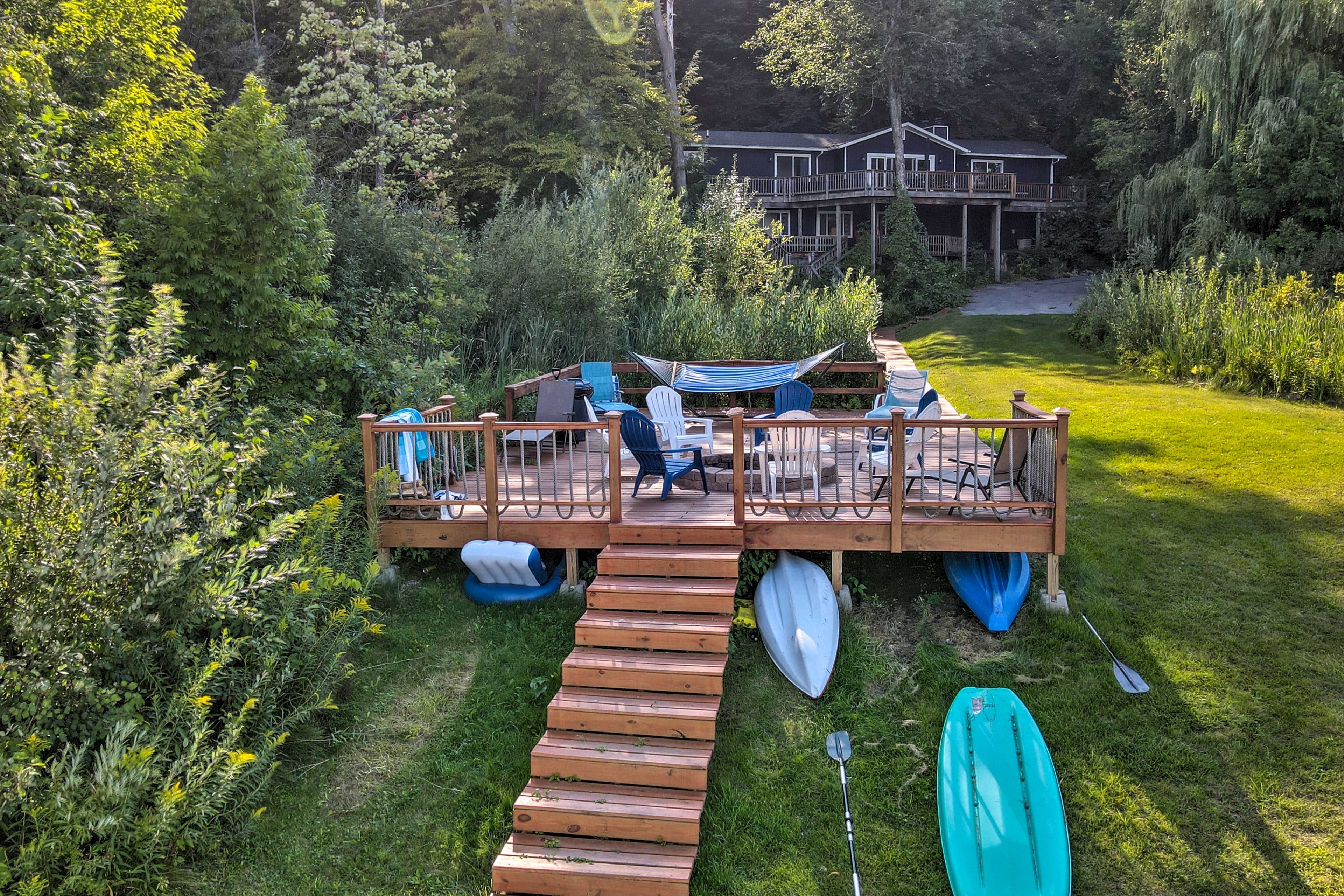 Waterfront Deck | Fire Pit | Hammock