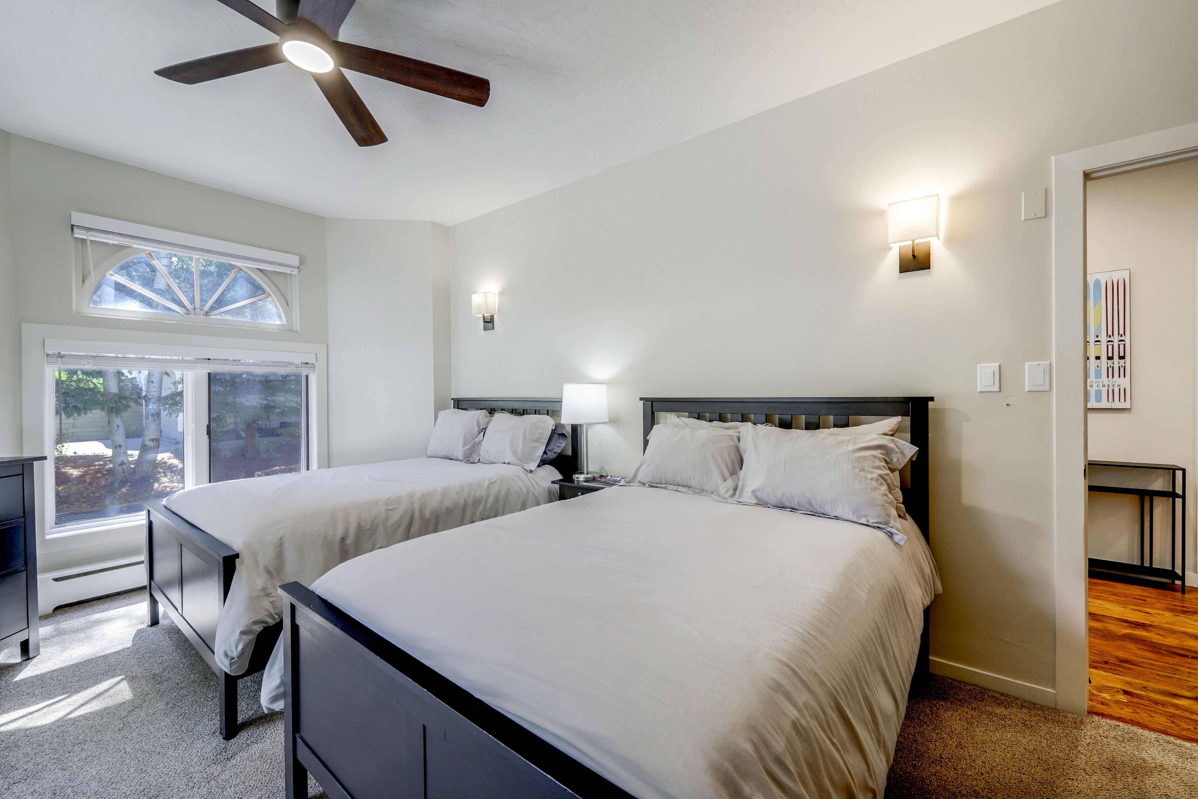 Bedroom | 2 Full Beds | Linens Provided
