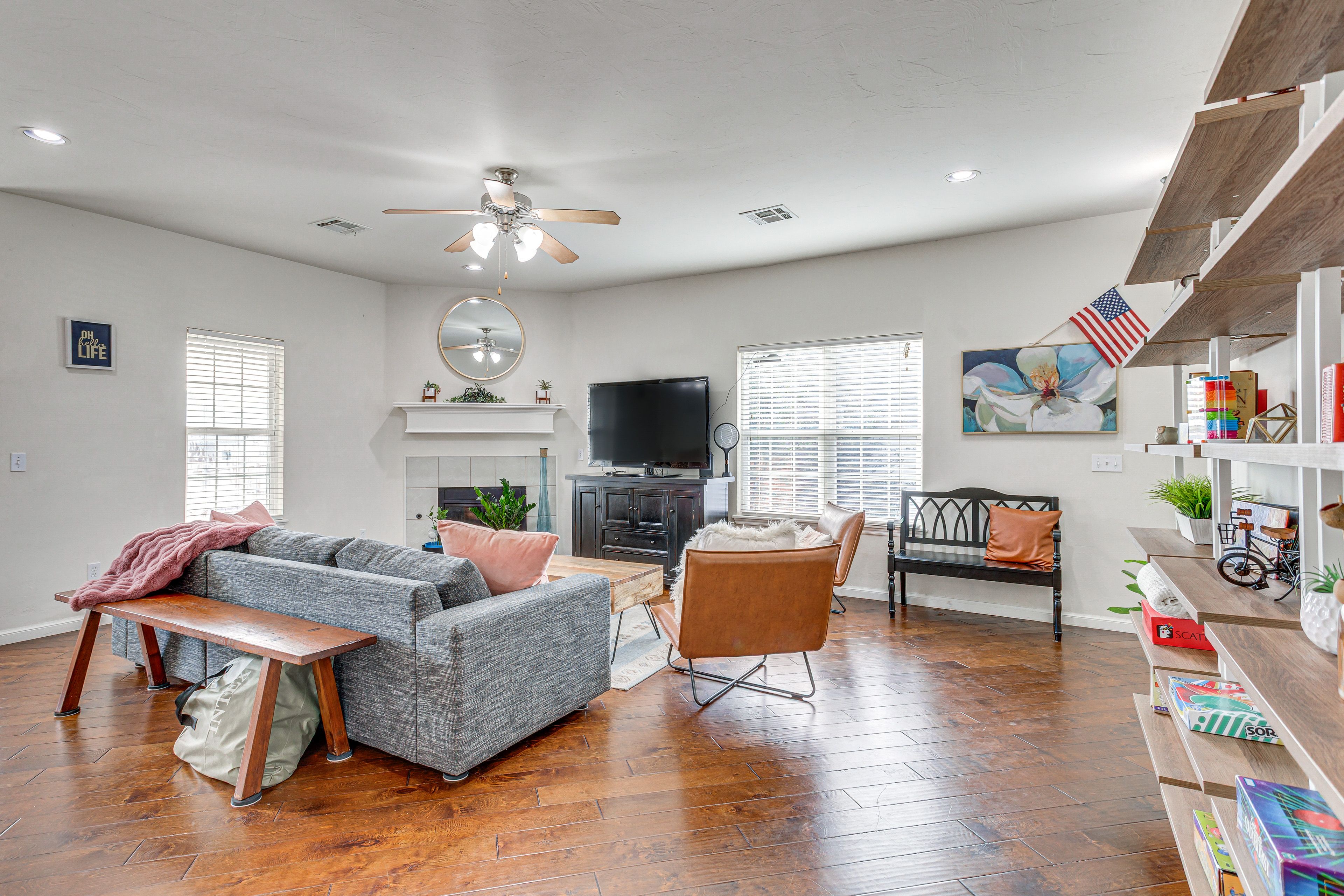 Living Room | Queen Sleeper Sofa | Smart TV | Gas Fireplace