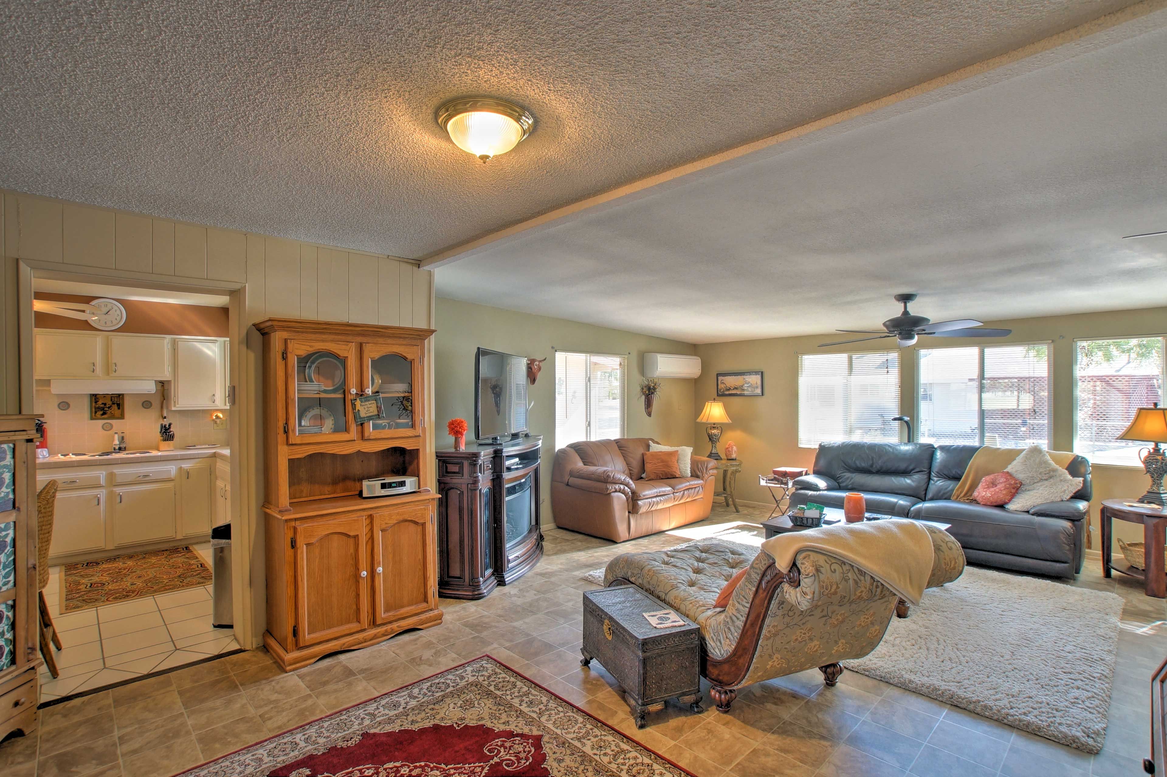You'll feel right at home inside this warm, inviting interior.
