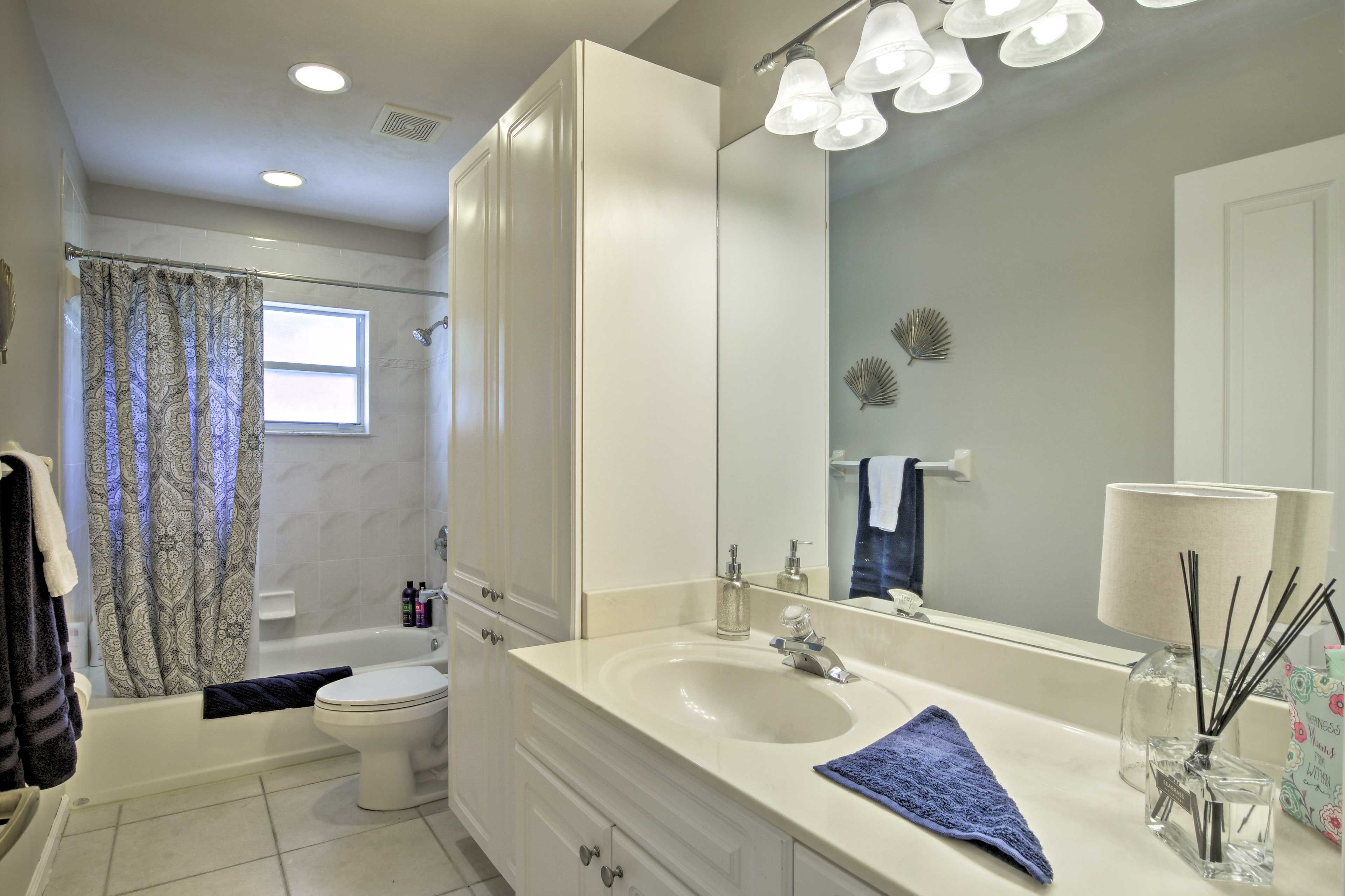 As an added bonus, the bedroom also includes a full en-suite bathroom.