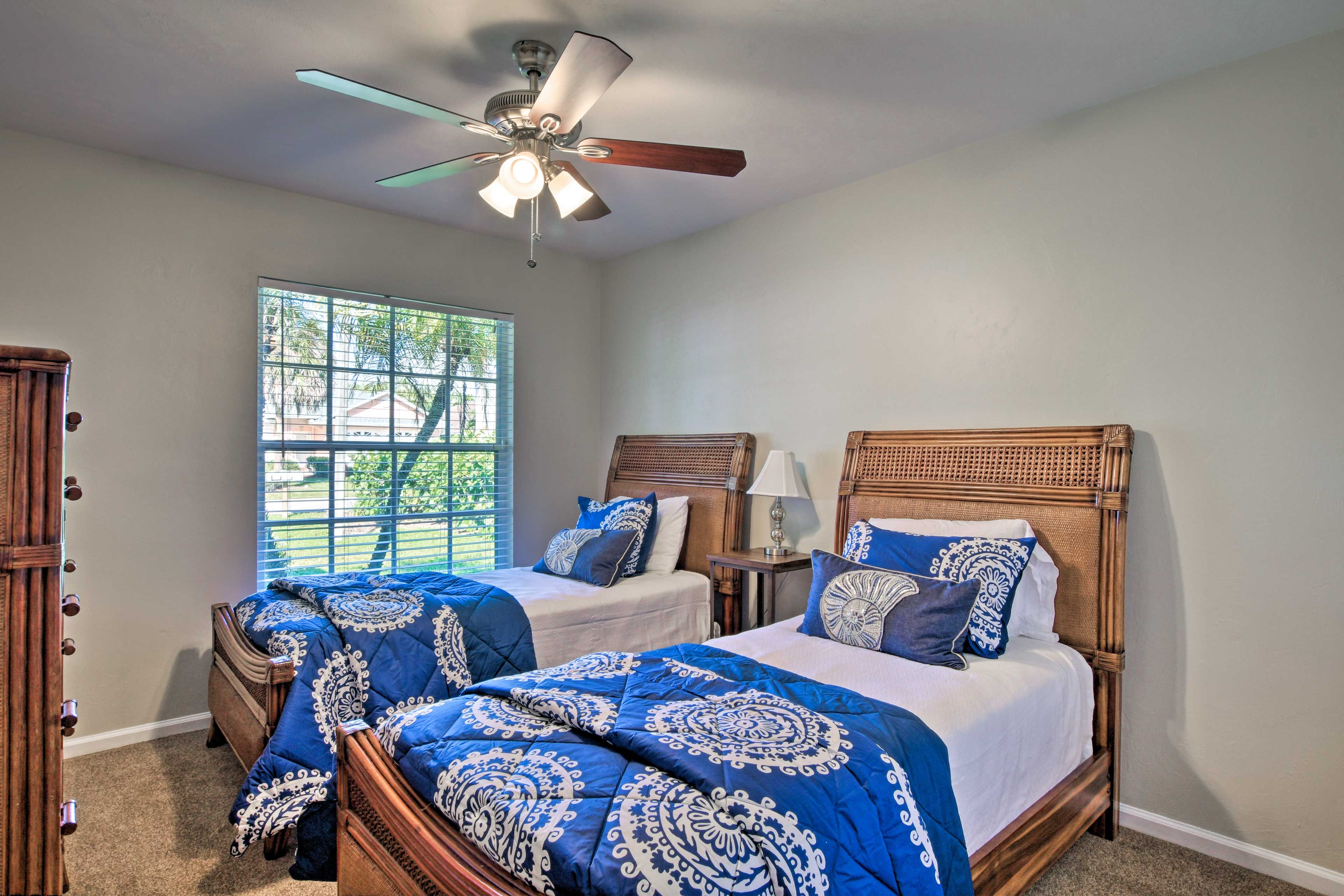 Linens and towels are provided.