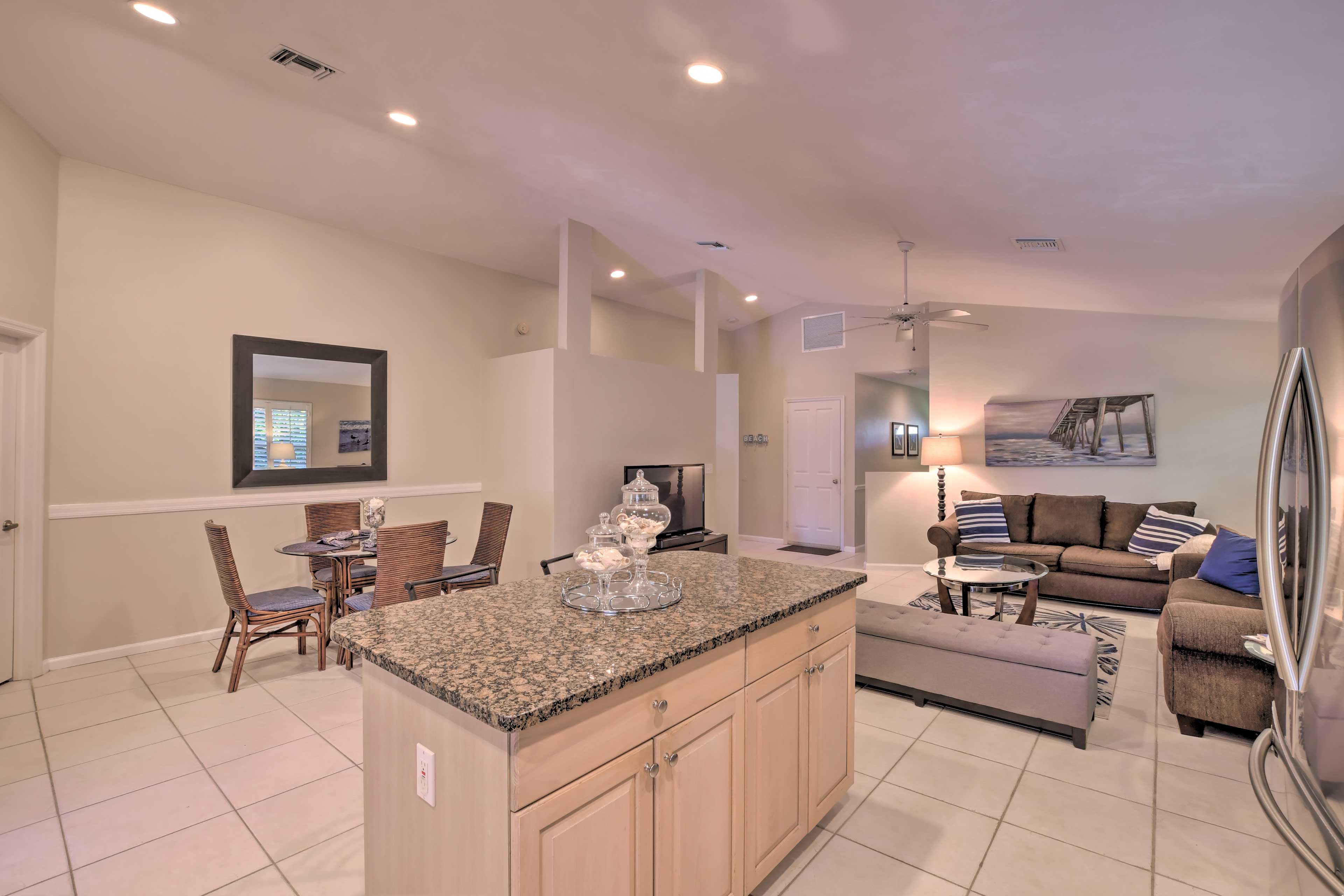 Beachy decor brings the coastal vibe inside!